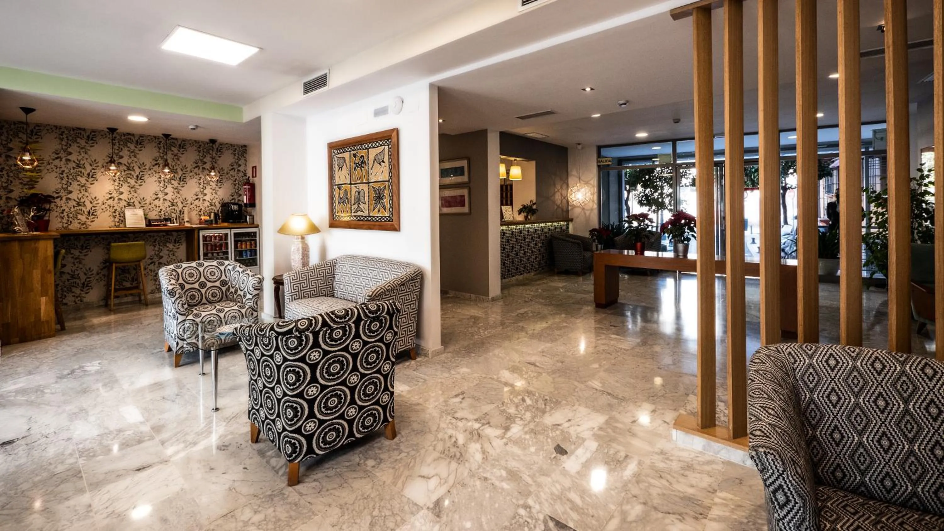 Lobby or reception in Hotel Plaza Santa Lucía