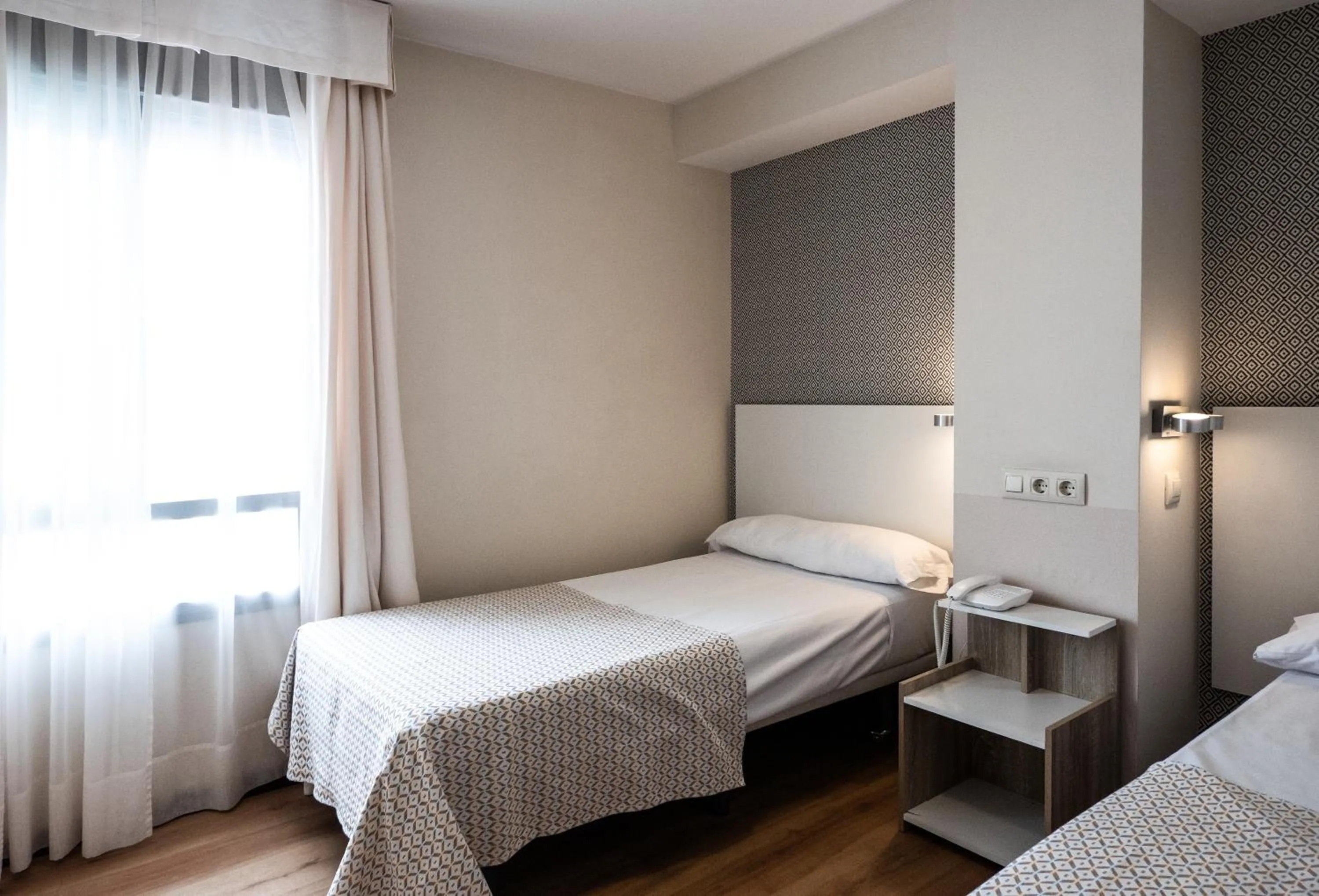 Bed in Hotel Plaza Santa Lucía