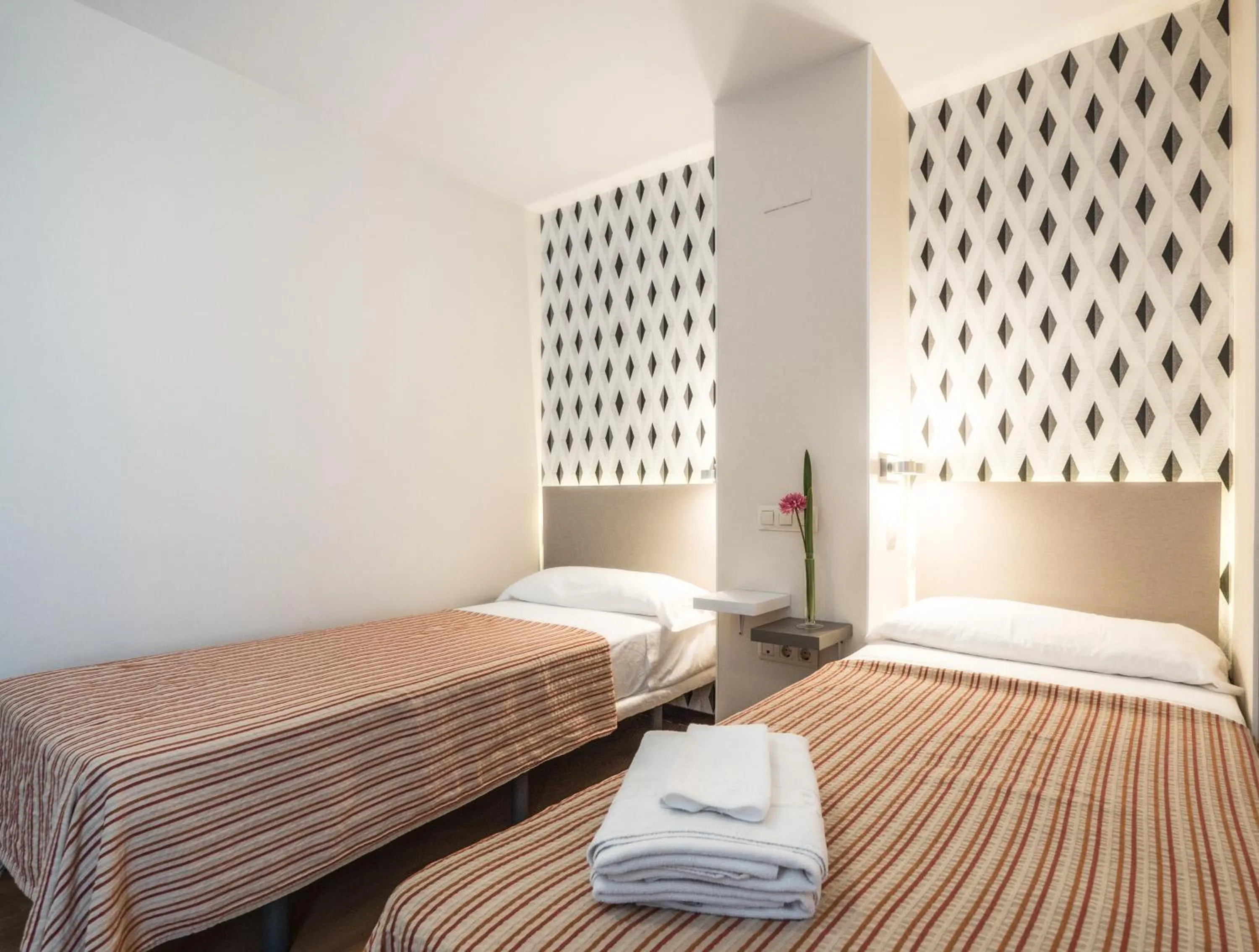 Bed in Hotel Plaza Santa Lucía