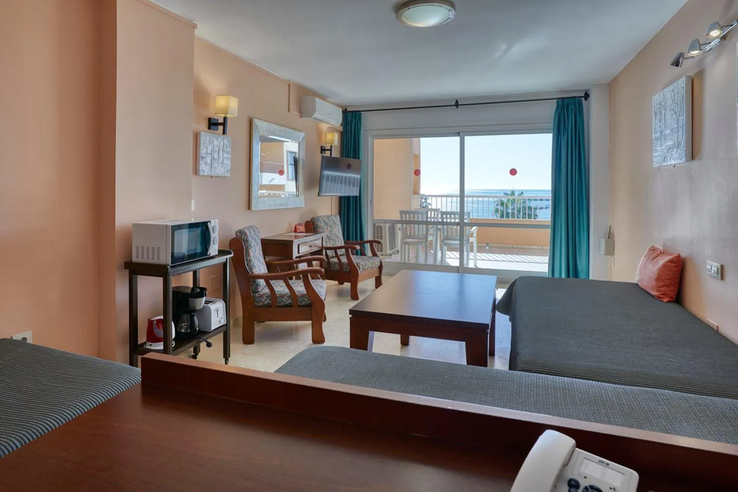 Bed in Apartamentos La Jabega