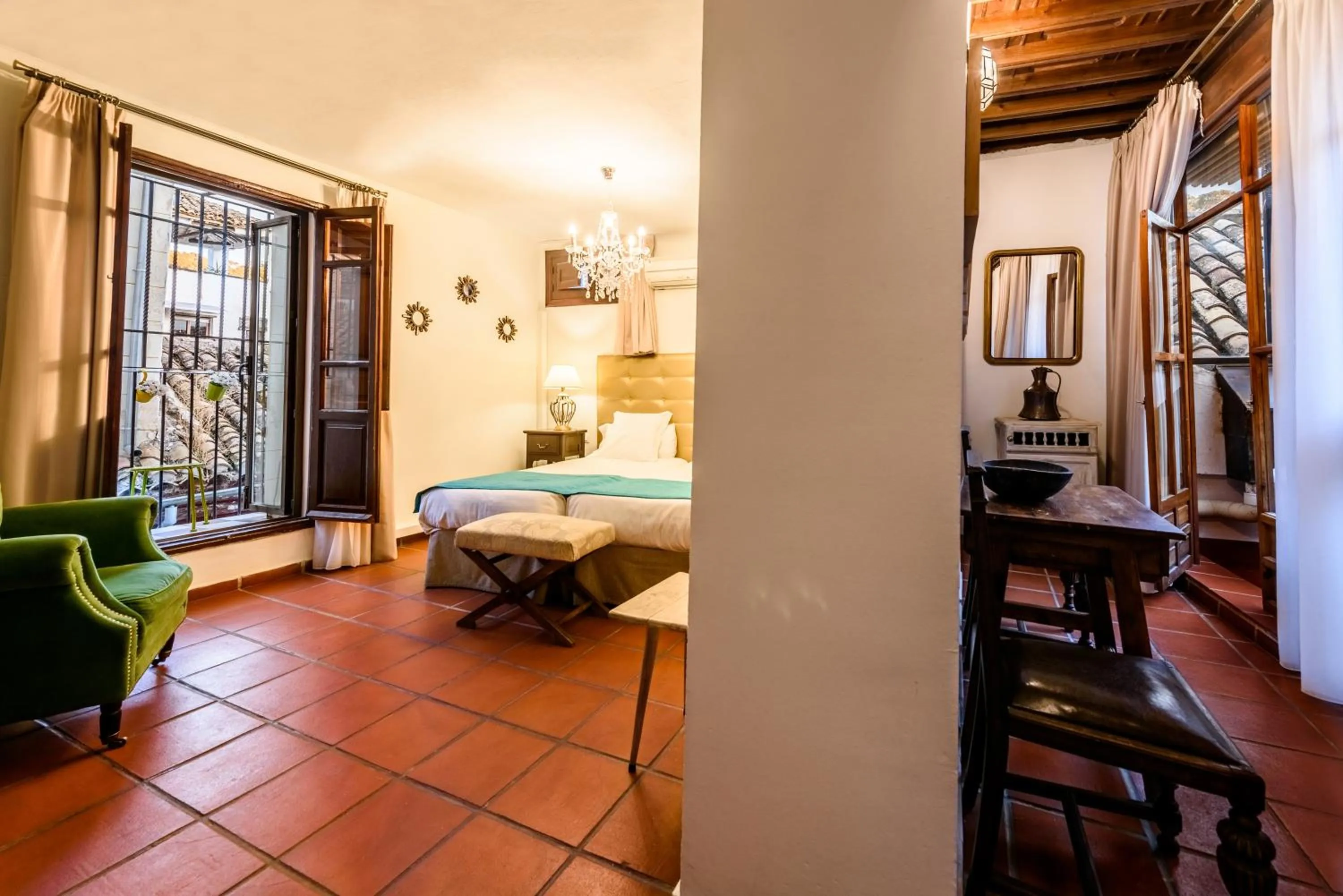 Decorative detail, Bed in Palacio de Santa Inés