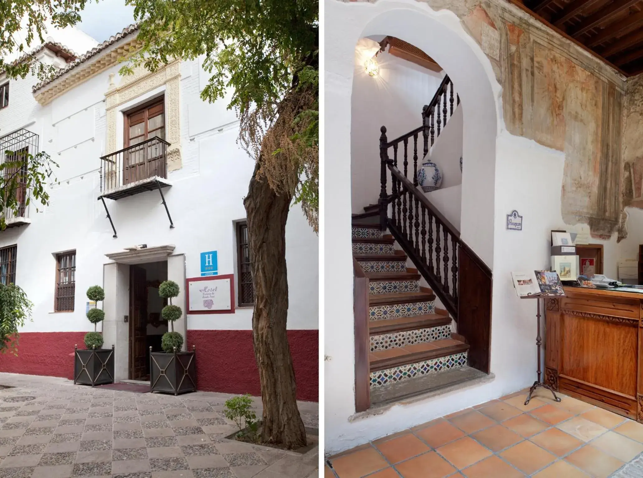 Facade/entrance in Palacio de Santa Inés Facade/entrance in Palacio de Santa Inés
