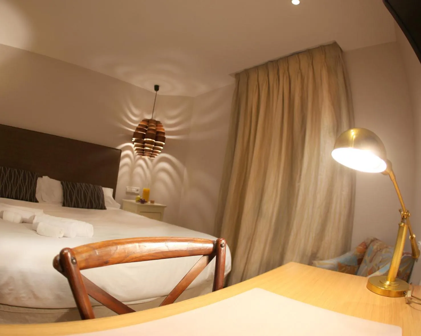 Bedroom, Bed in Hotel Cuéntame La Puebla