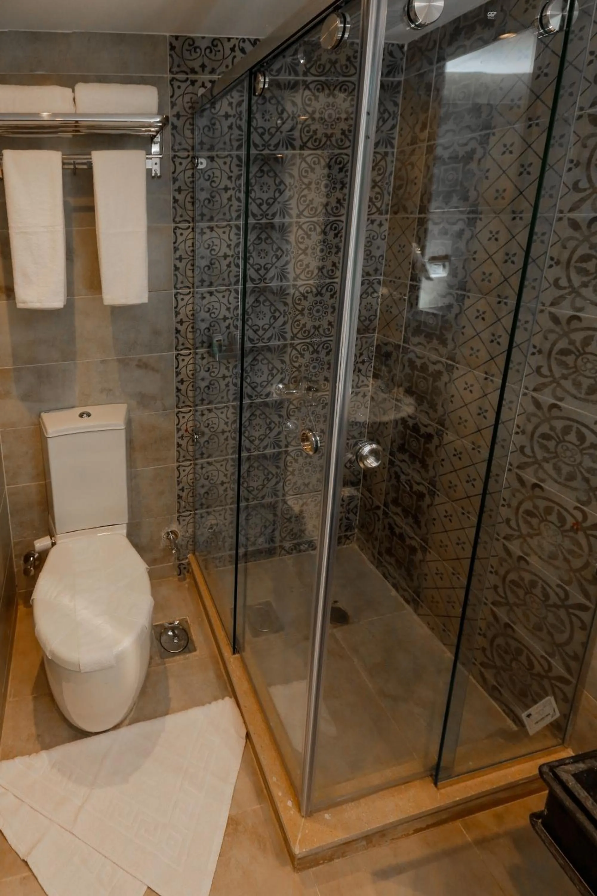 Shower in Sky Pyramids View Inn