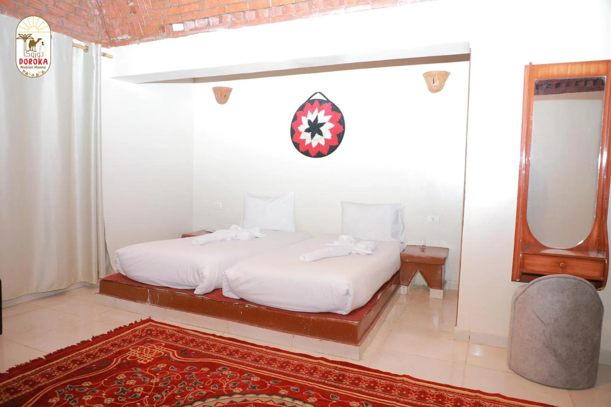 Bedroom, Bed in DoroKa Nubian House