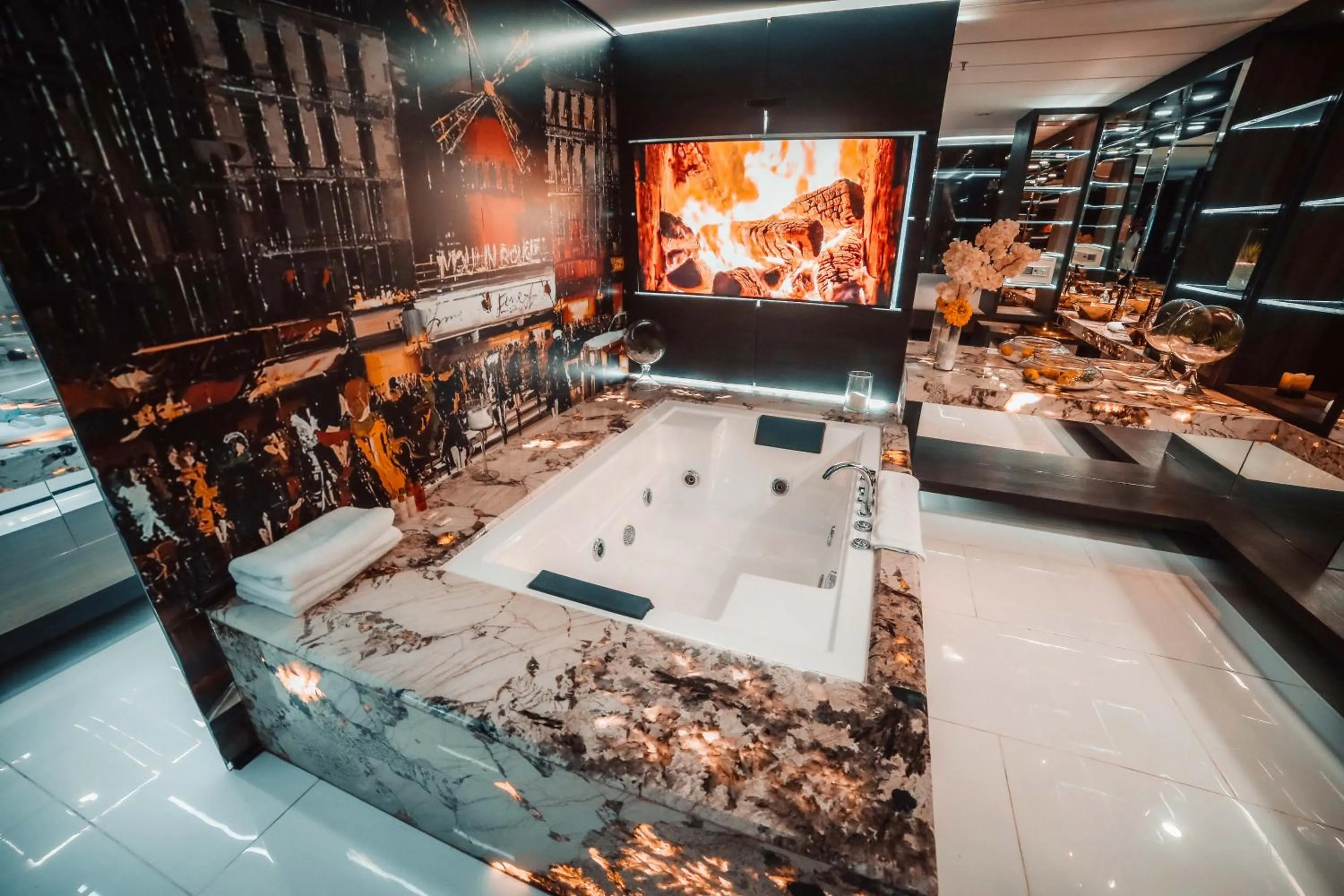 Hot Tub in 1Million Luxury Suites