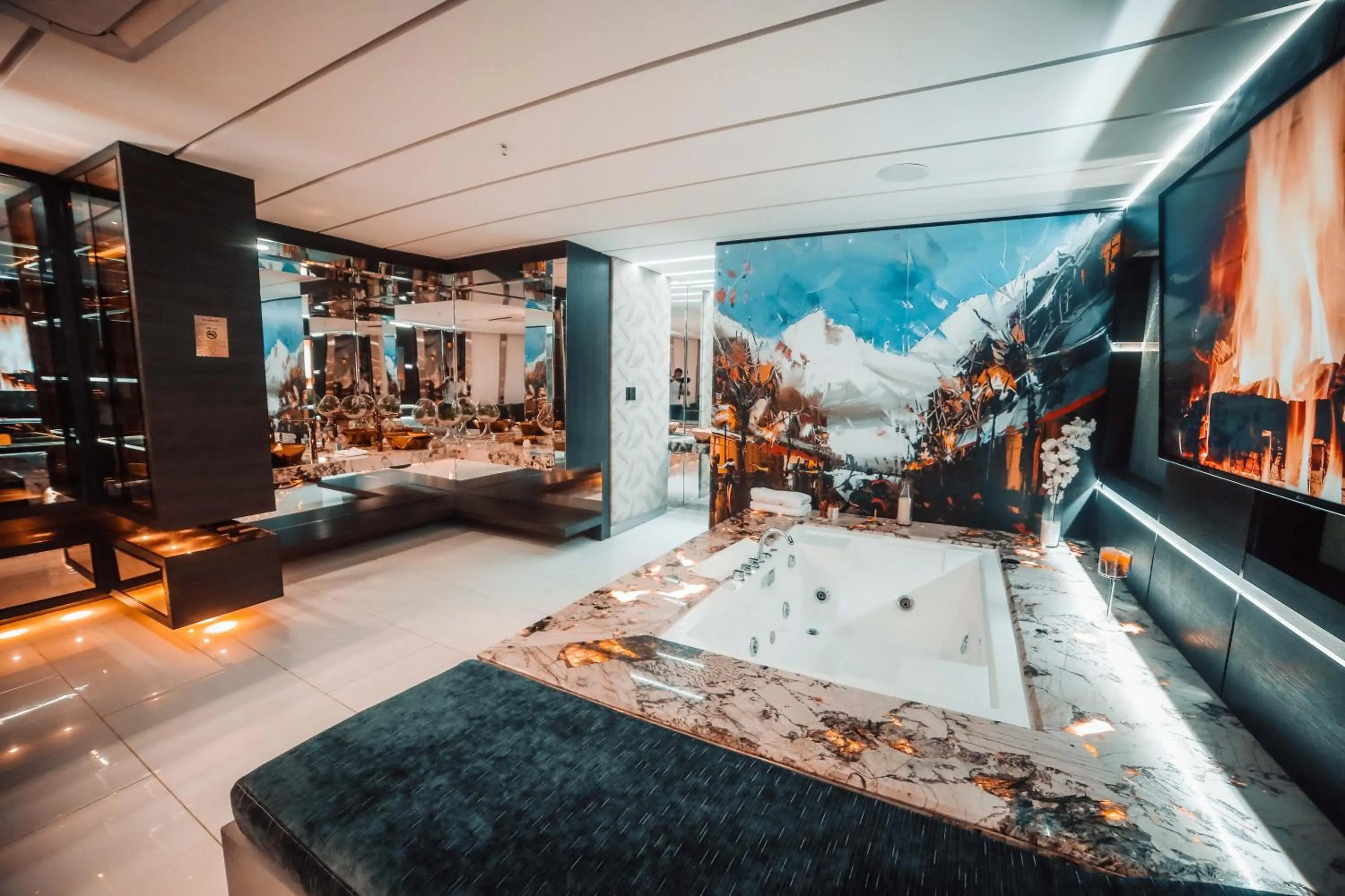 Hot Tub in 1Million Luxury Suites