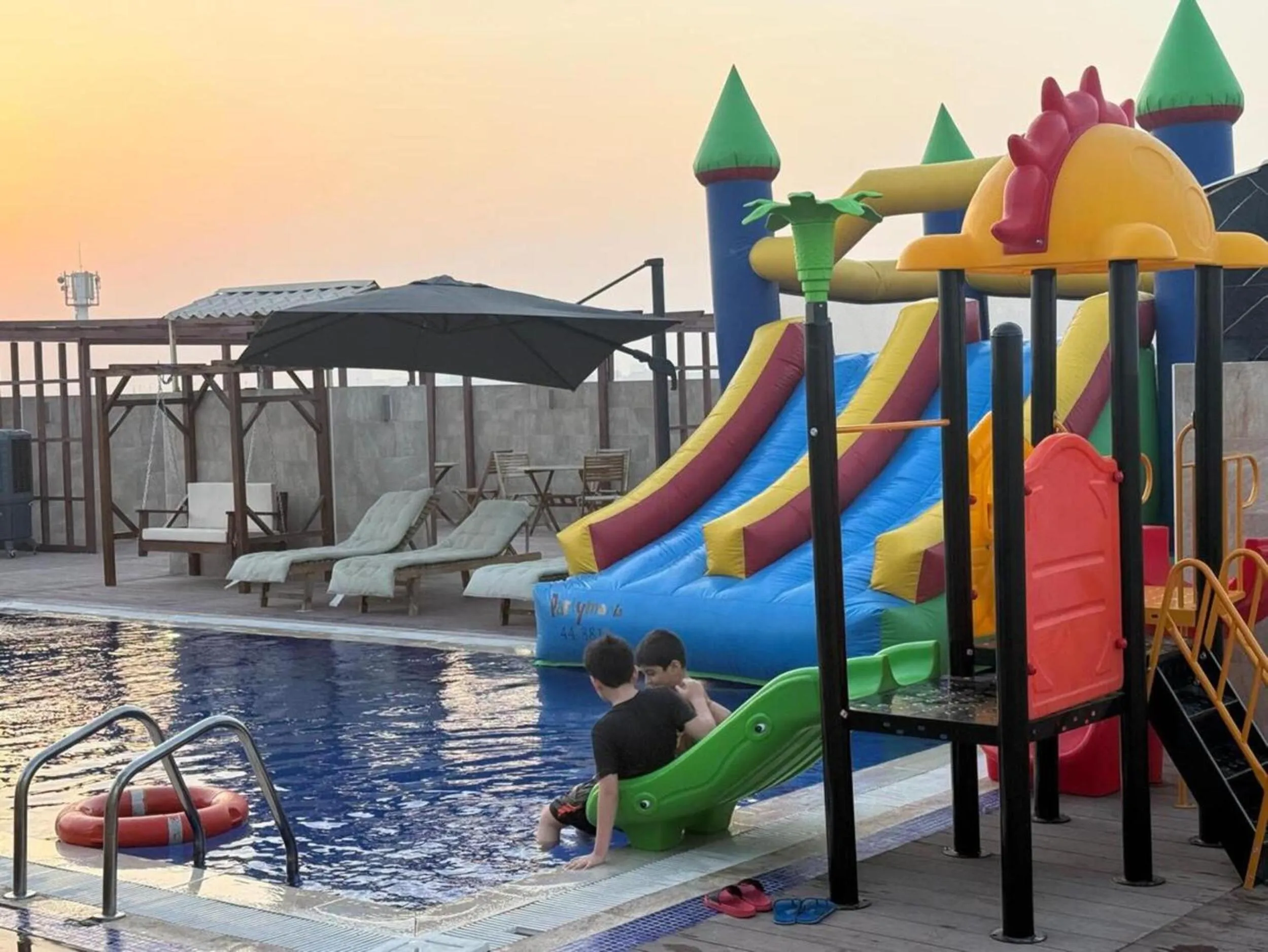 Aqua park in Abraj Royal Hotel