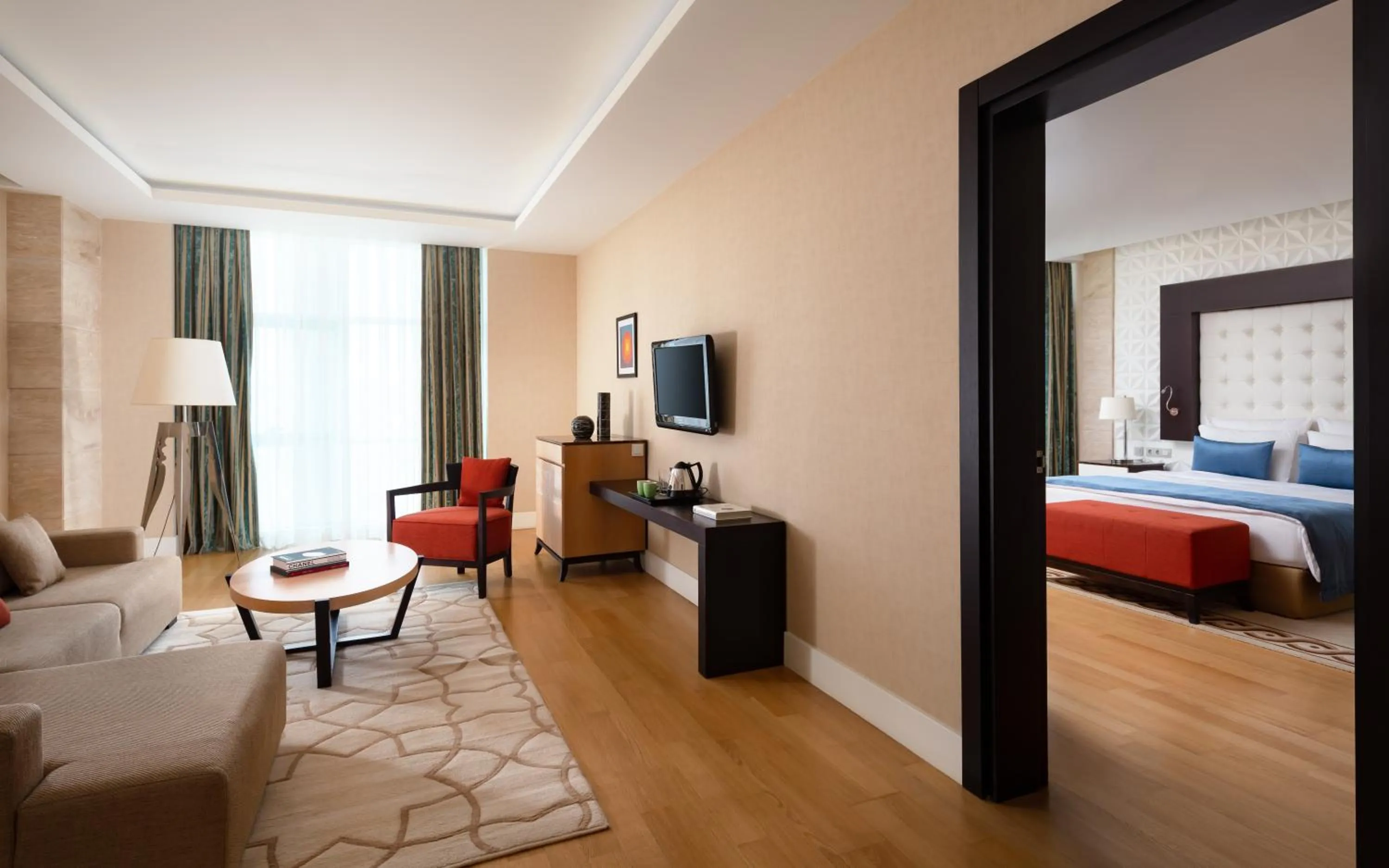 Living room, Bed in Badamdar Hotel and Residences