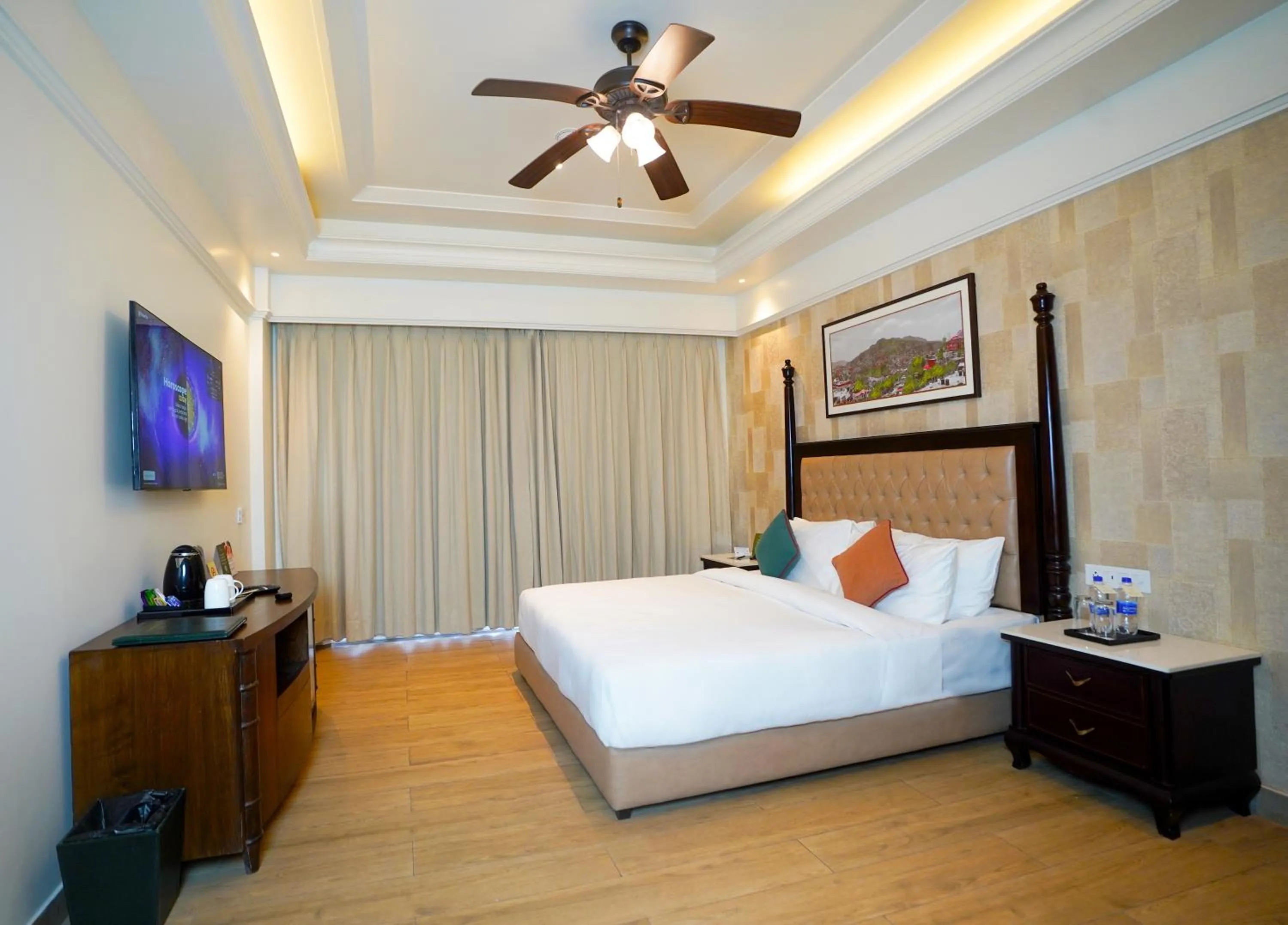 Bed in WelcomHeritage Parv Vilas Resort & Spa