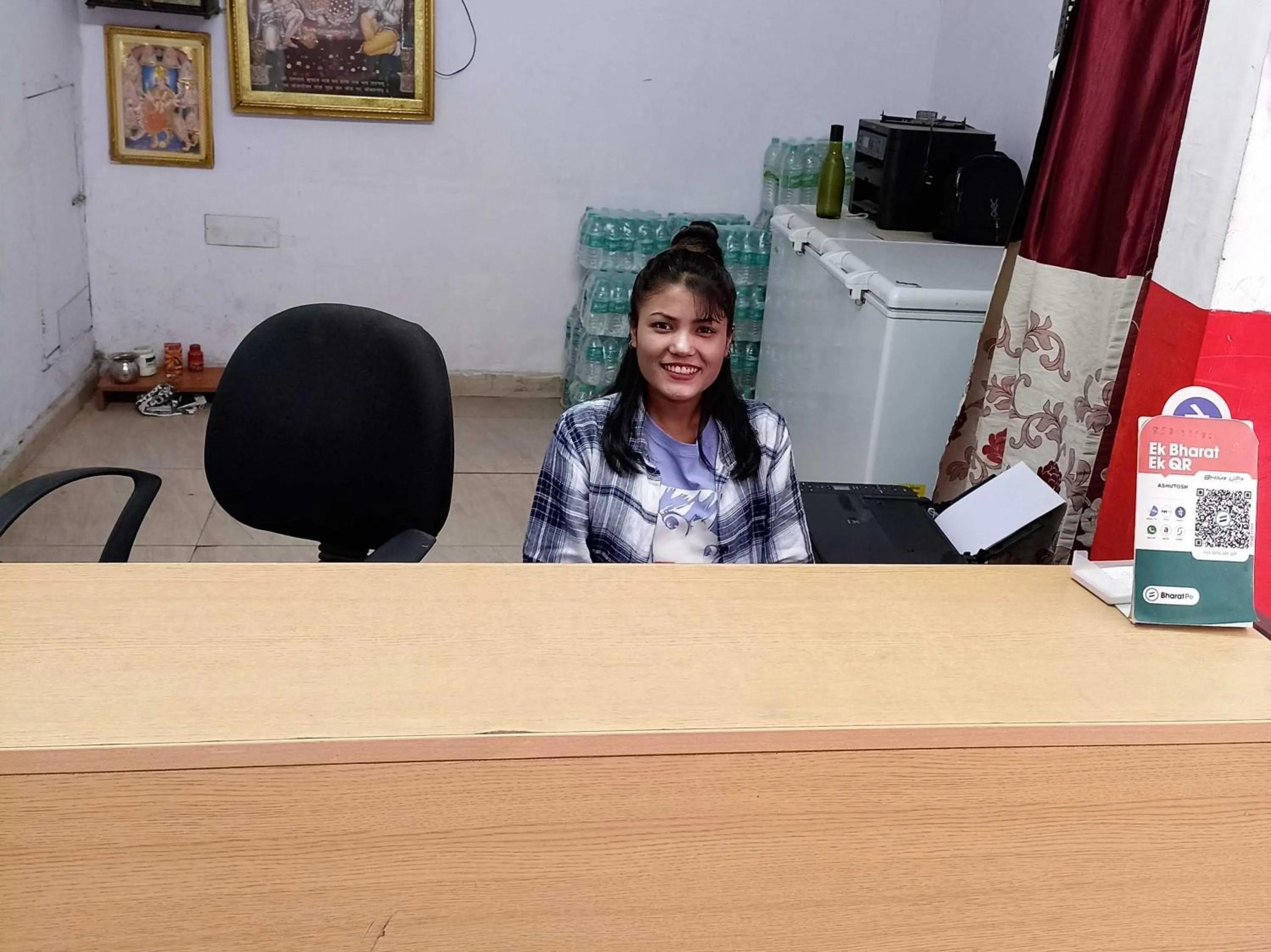 Lobby or reception in Hotel O KL khari Near Ashoka Park Mein Metro