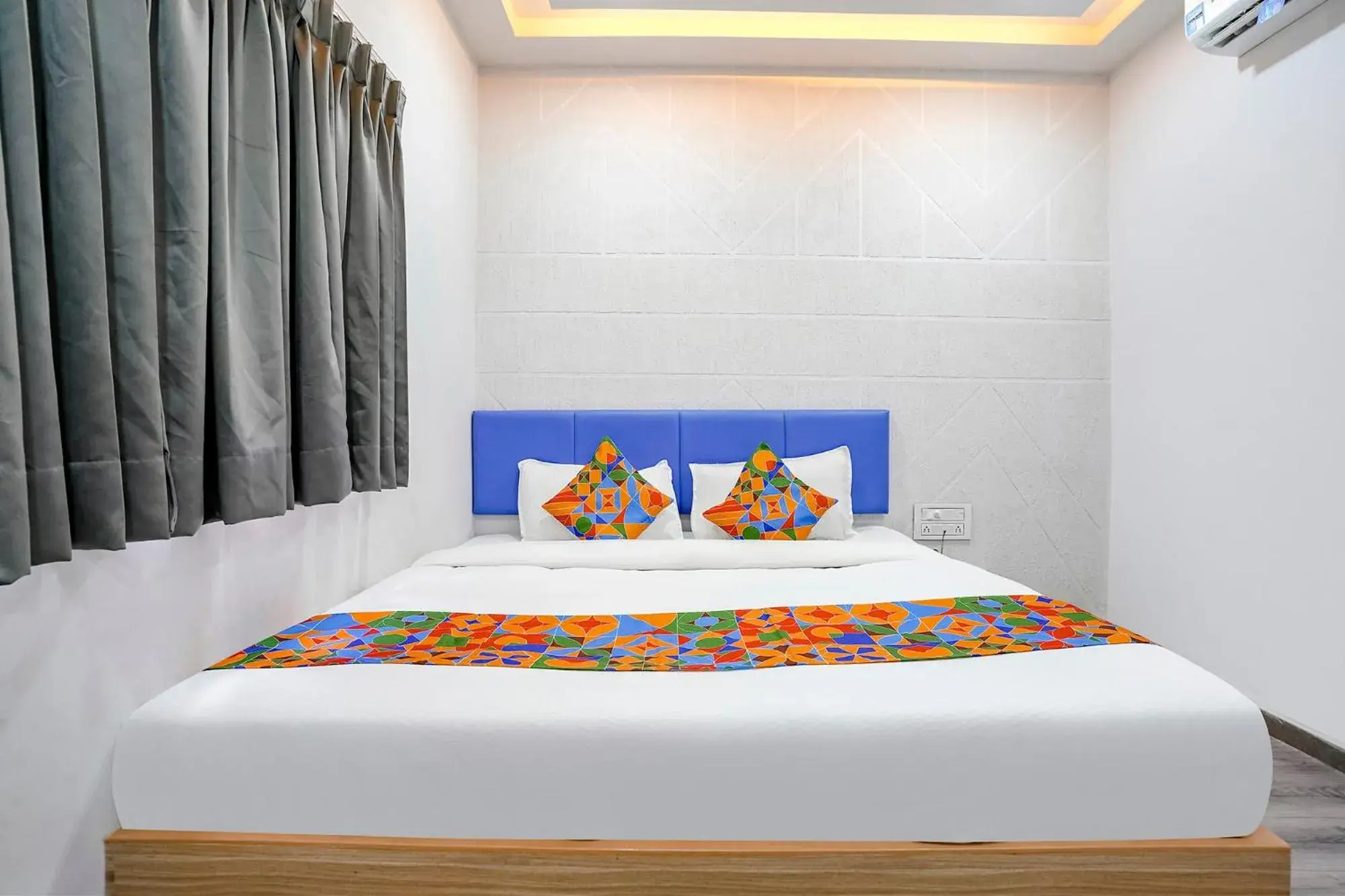 Bed in FabHotel Vrundavan, Athwa Bed in FabHotel Vrundavan, Athwa