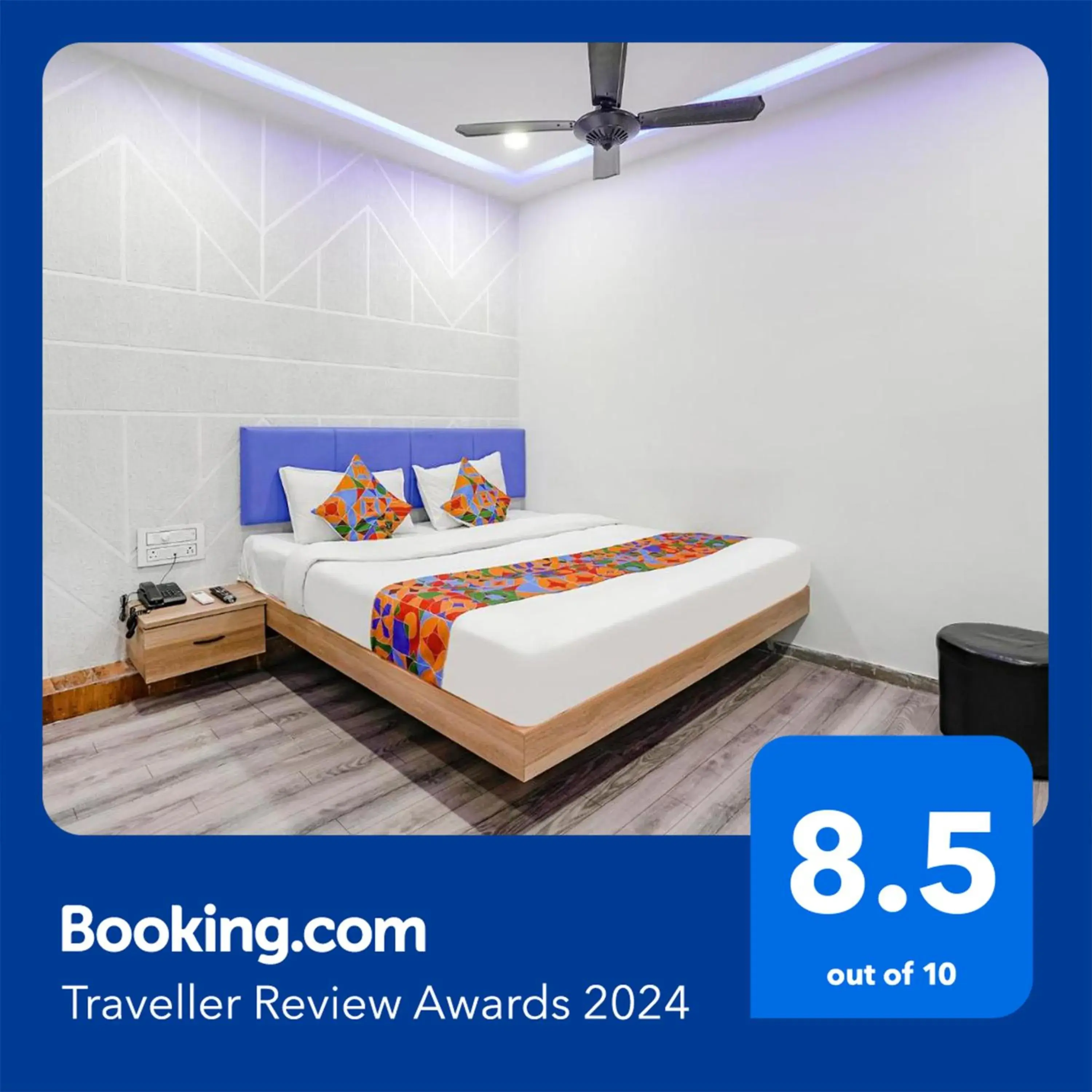 Bed in FabHotel Vrundavan, Athwa Bed in FabHotel Vrundavan, Athwa