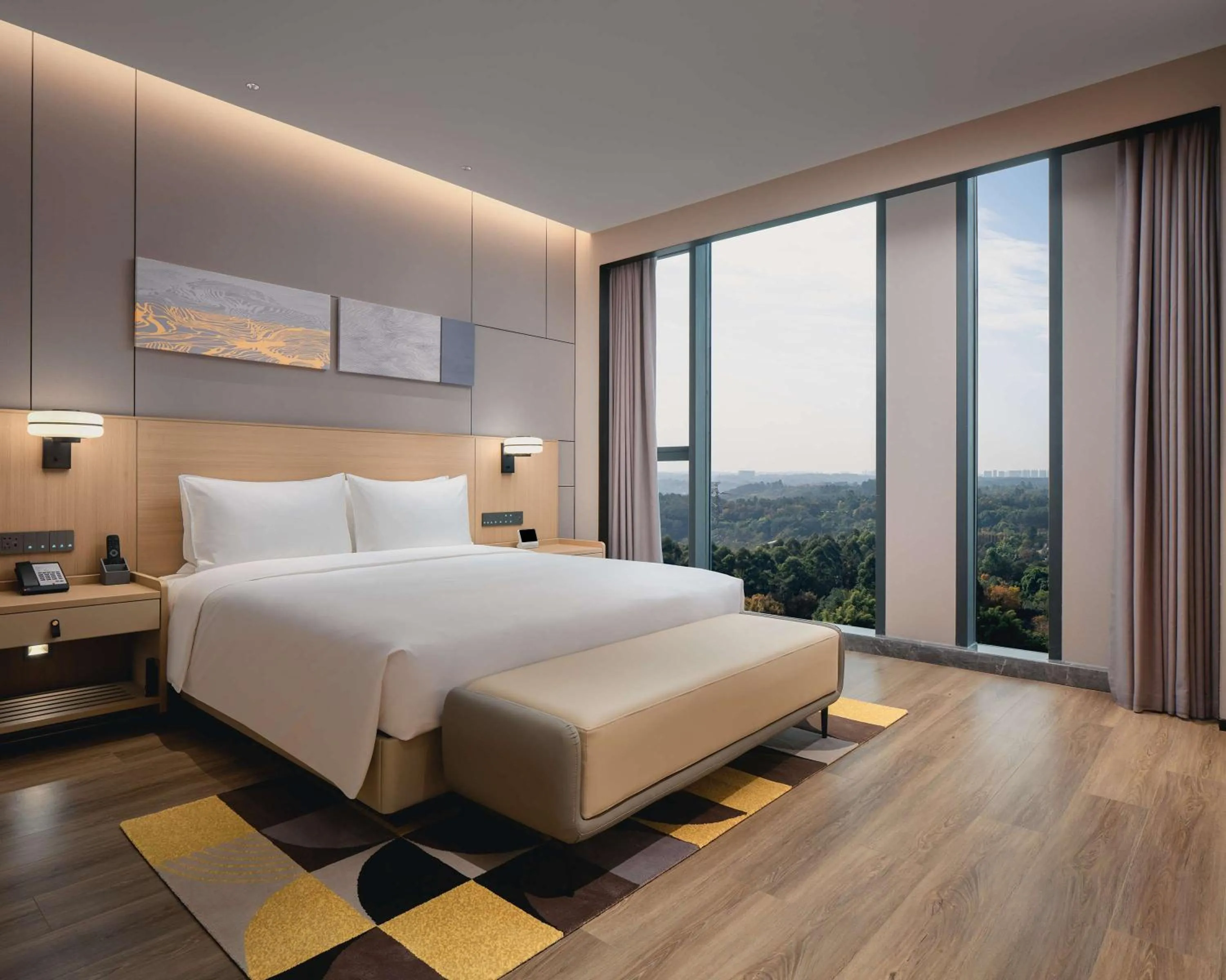 Photo of the whole room, Bed in Hyatt Place Chengdu Bio-Town