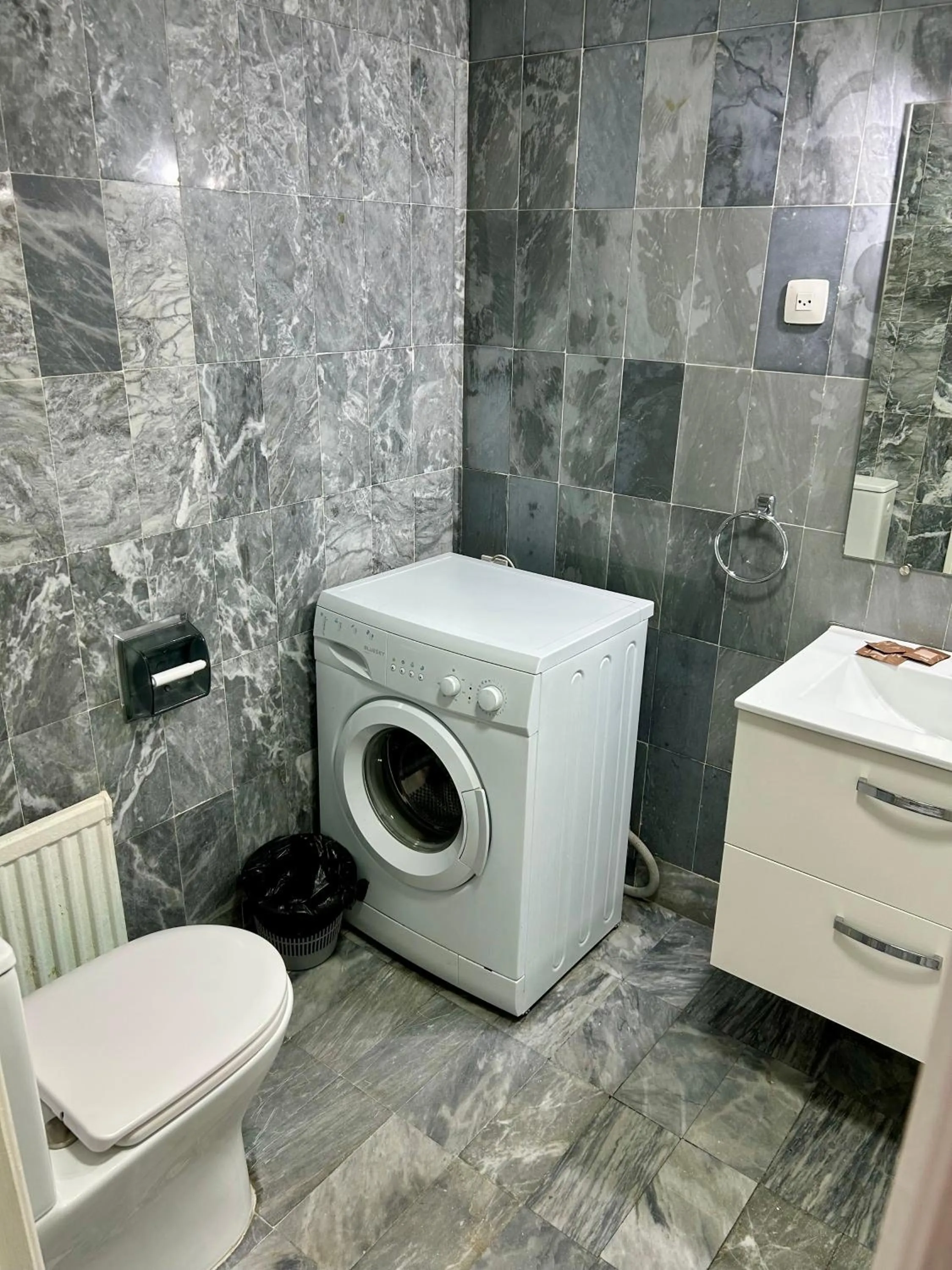 washing machine in Apartamentos Goya 75