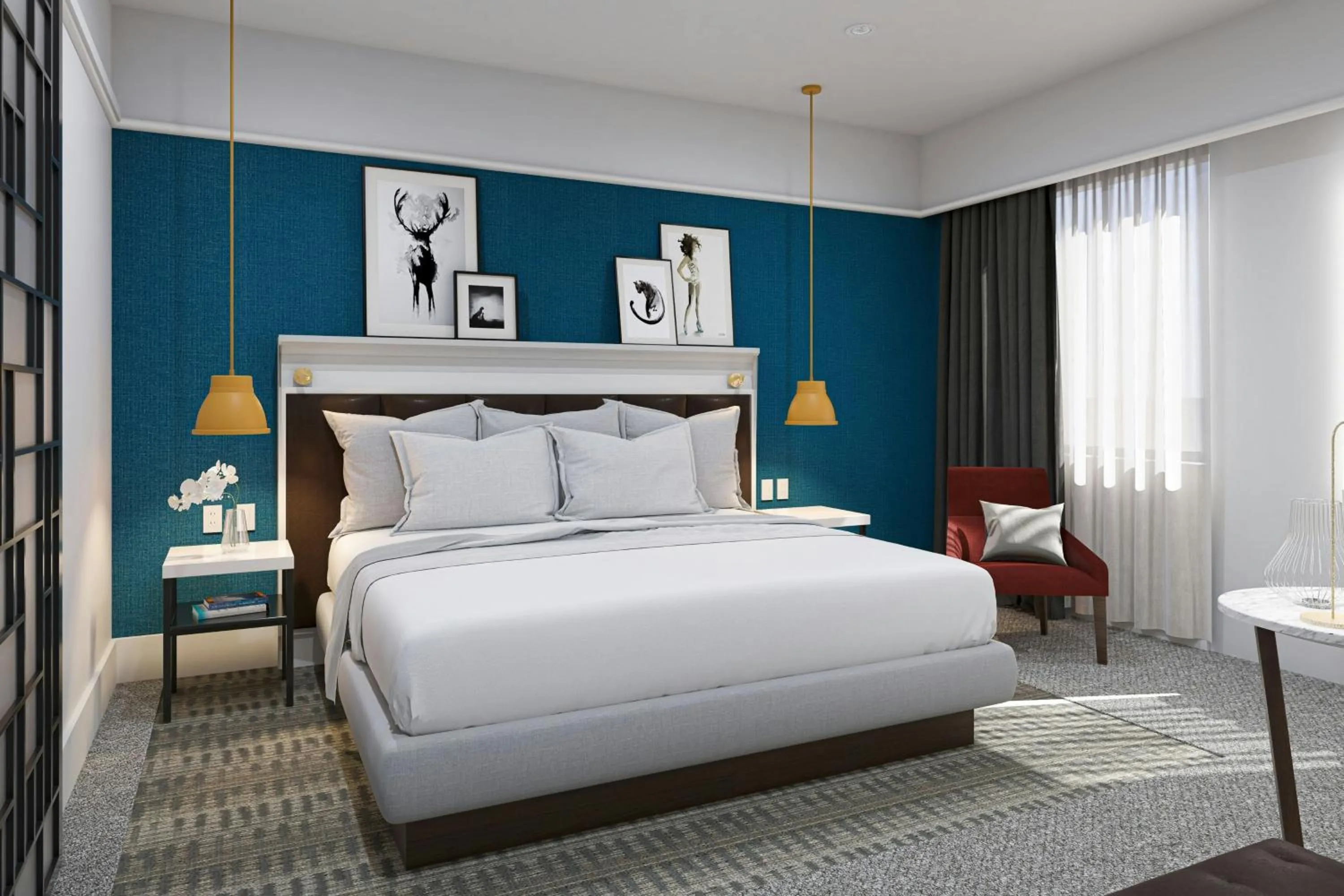 Photo of the whole room, Bed in Culiacan Marriott Hotel