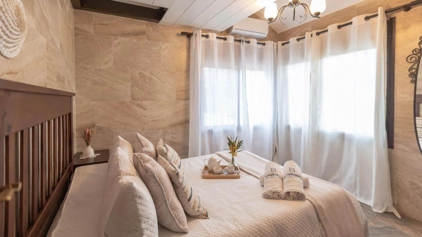 Bedroom, Bed in Casa La Pradera Antequera by Ruralidays