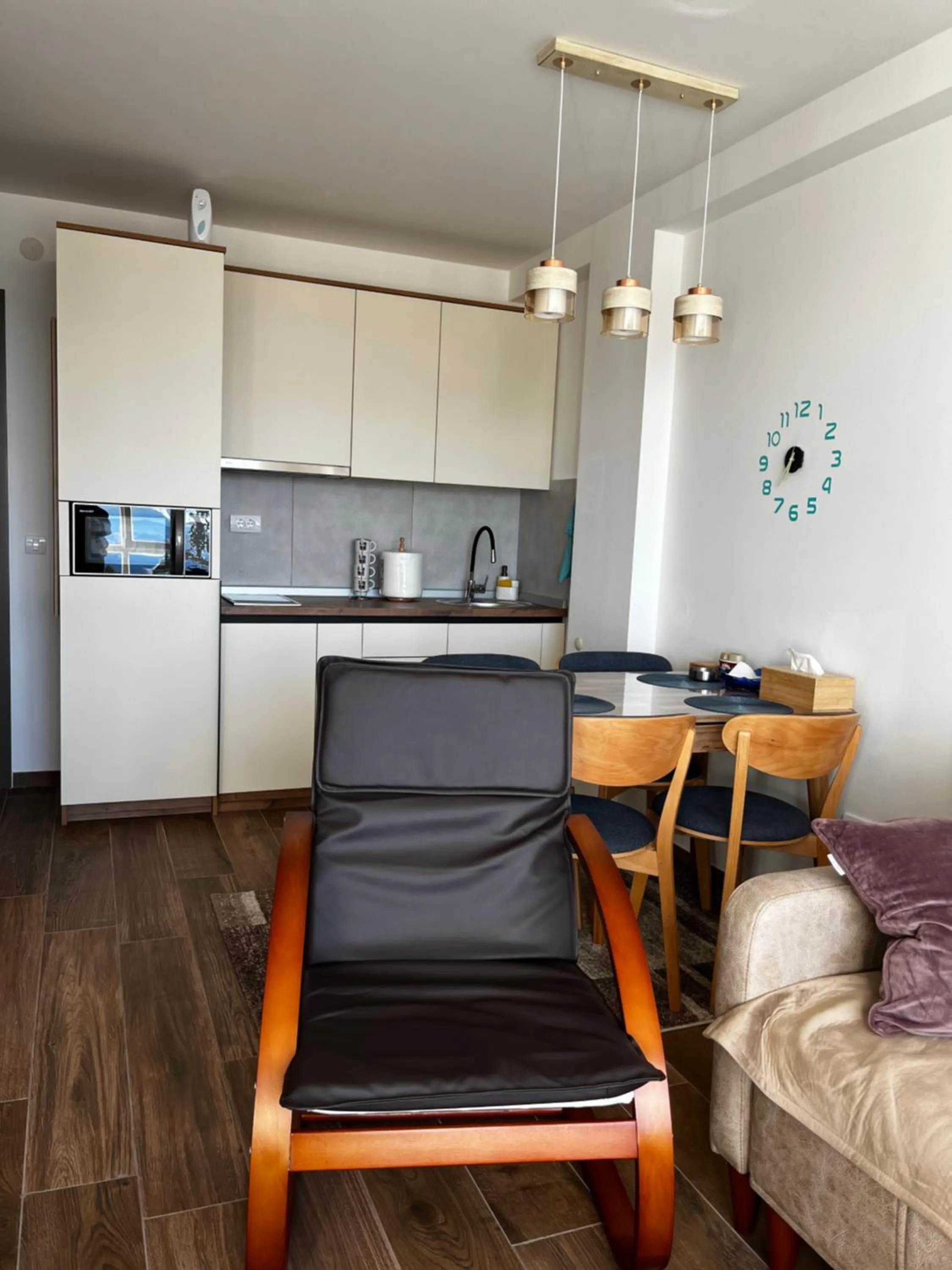 Kitchen or kitchenette in Apartments Myna in Kraljevi Cardaci