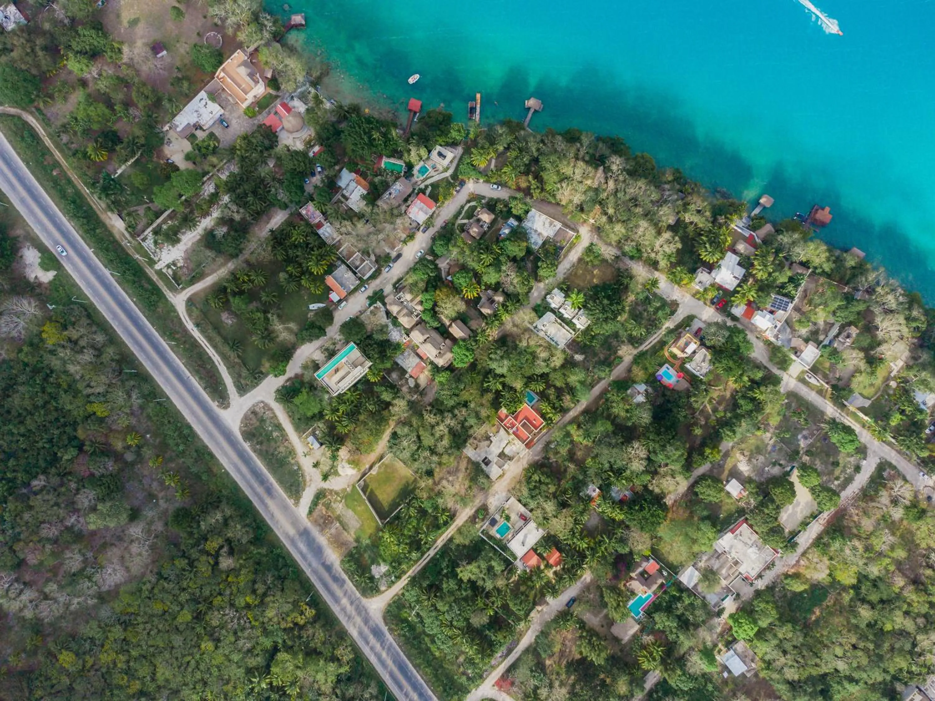 Bird's eye view in Maison Bacalar