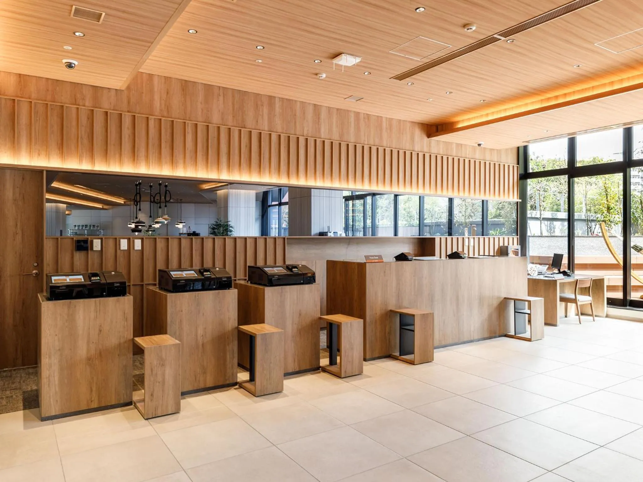 Lobby or reception in Nishitetsu Hotel Croom Hakata Gion Kushida Shrine