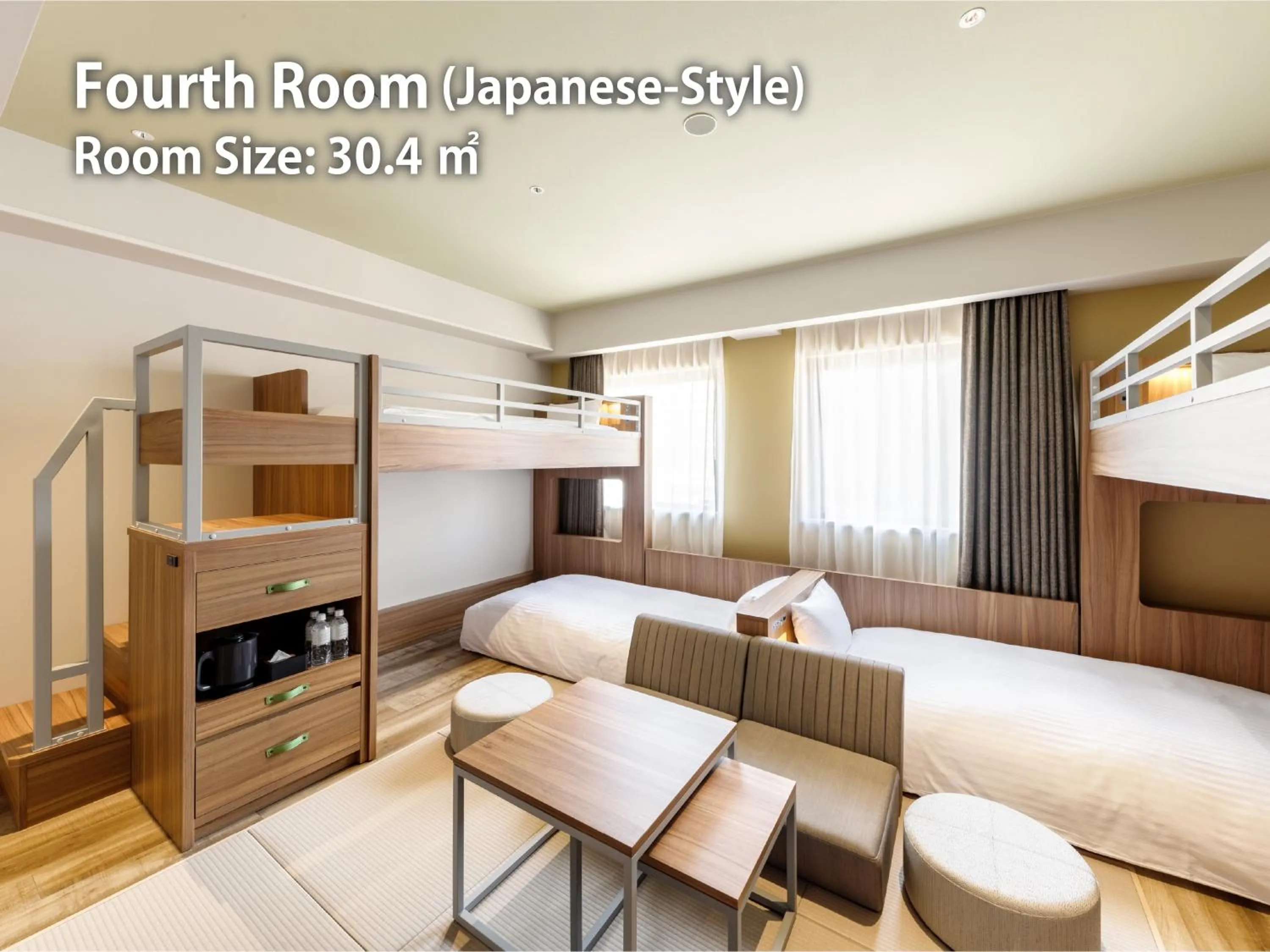 Photo of the whole room in Nishitetsu Hotel Croom Hakata Gion Kushida Shrine