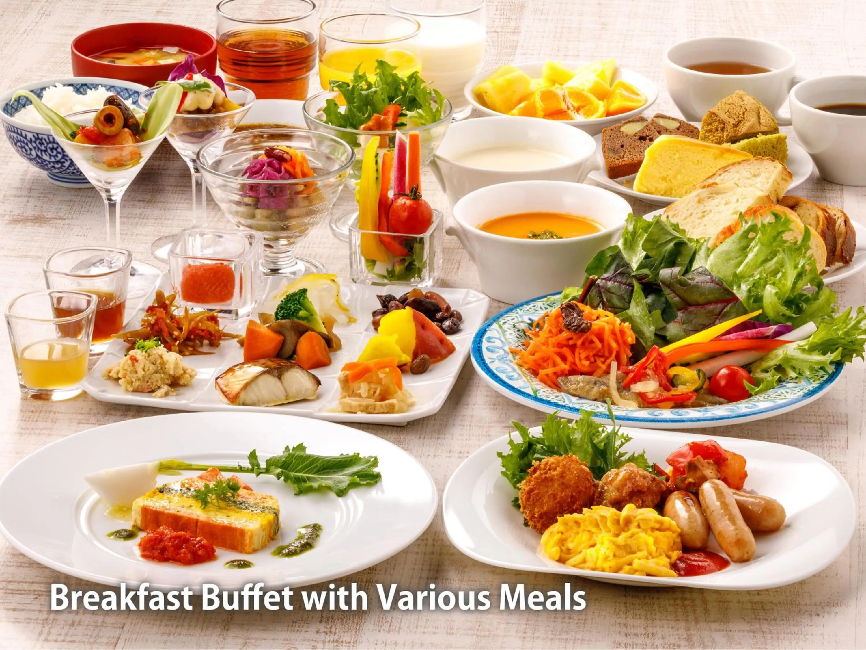 Breakfast in Nishitetsu Hotel Croom Hakata Gion Kushida Shrine