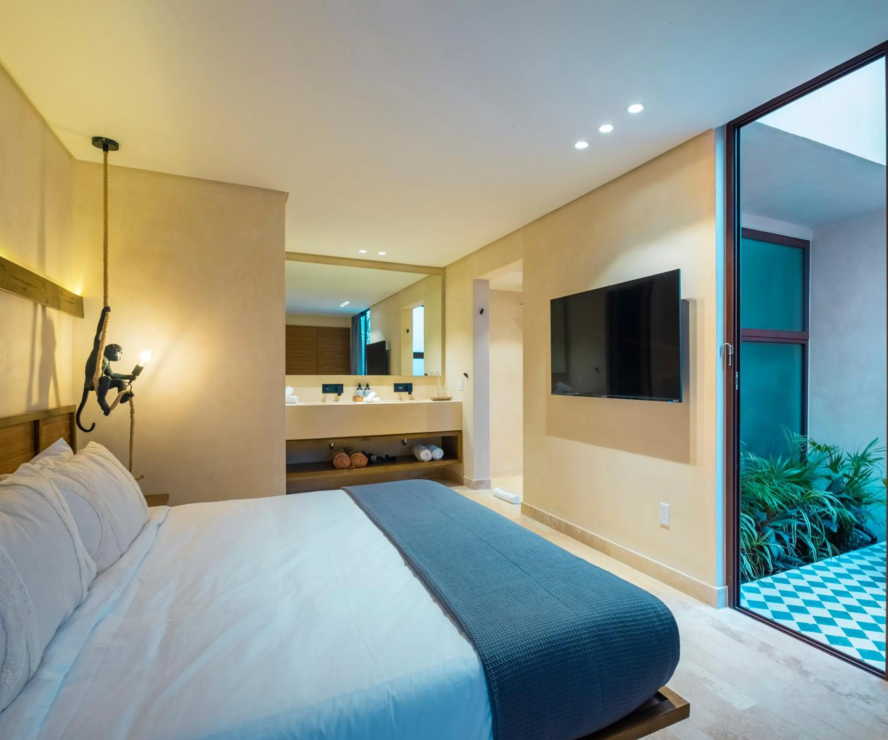 Bedroom, Bed in Collection O Faisano Boutique Luxury Hotel, Tulum Beach