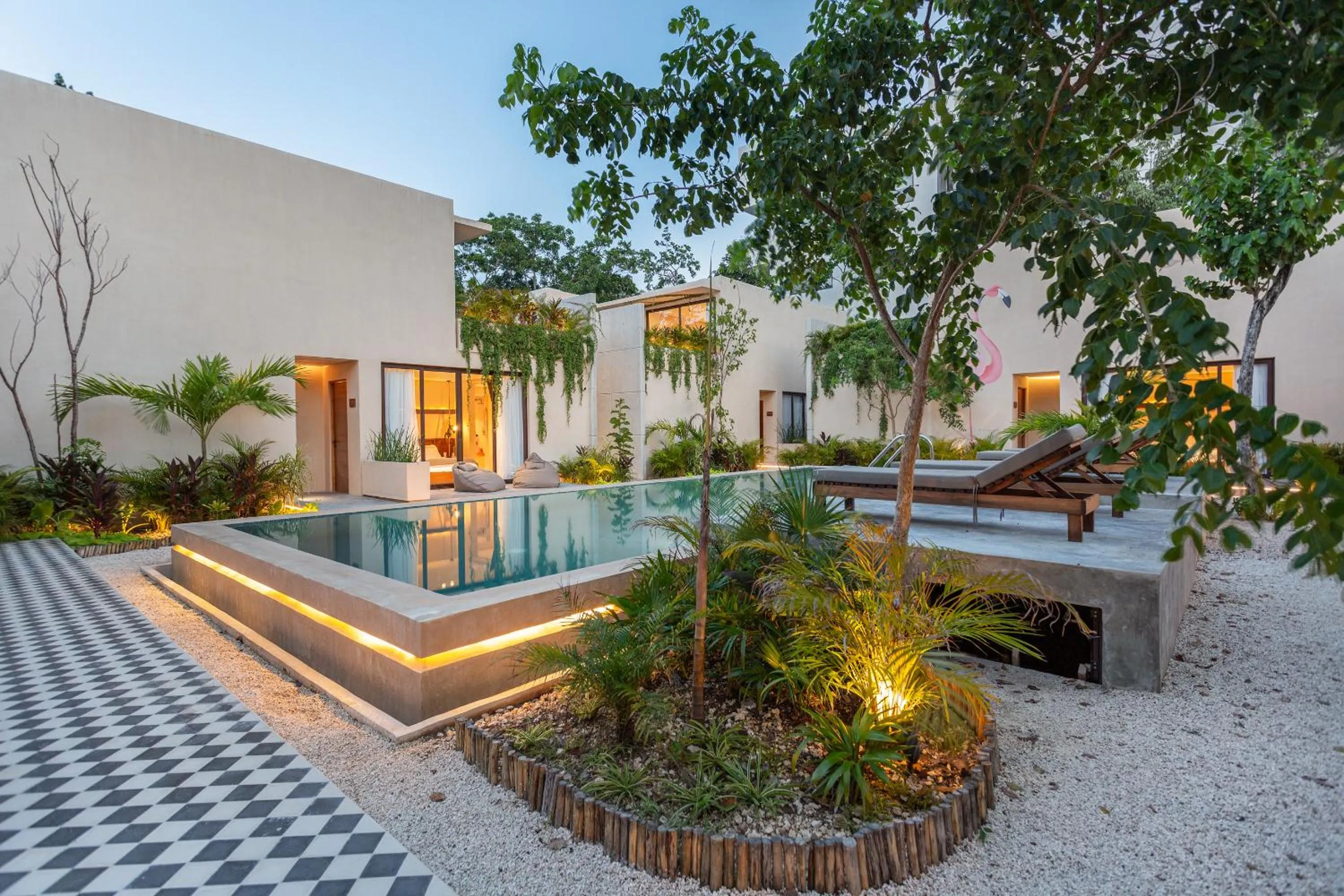 Pool view in Collection O Faisano Boutique Luxury Hotel, Tulum Beach