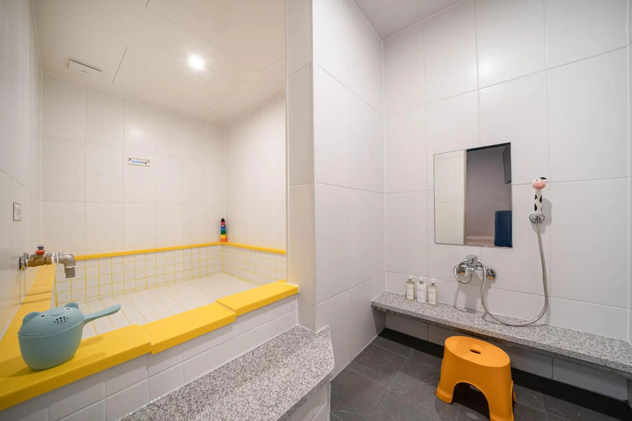 Bathroom, Bed in Kids Hotel Sangsang Play