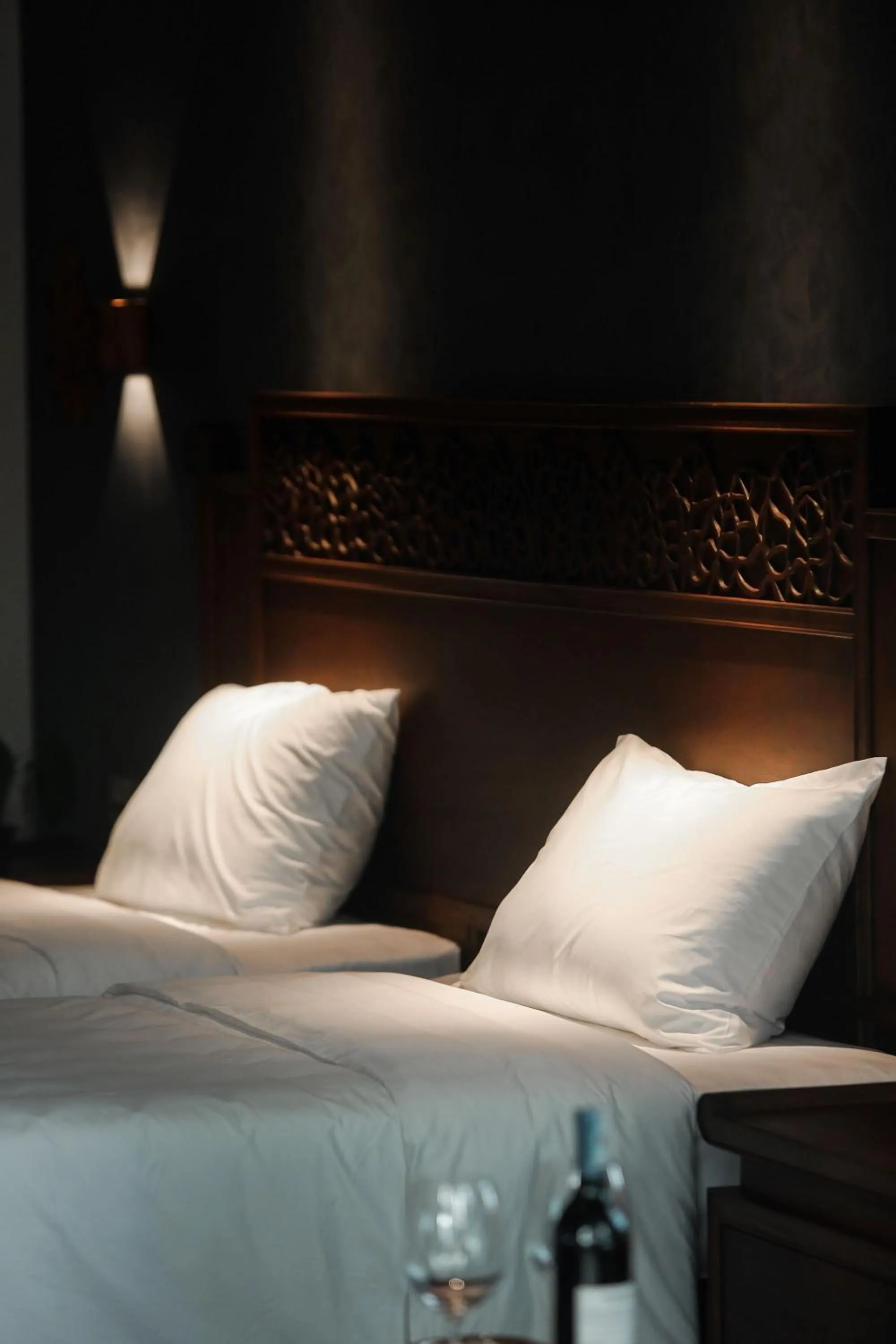 Bed in Amour Resort Bavi