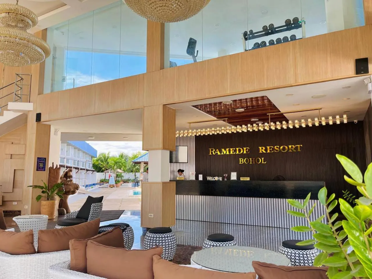 Lobby or reception in 라메디 리조트 보홀 Ramede Resort Bohl