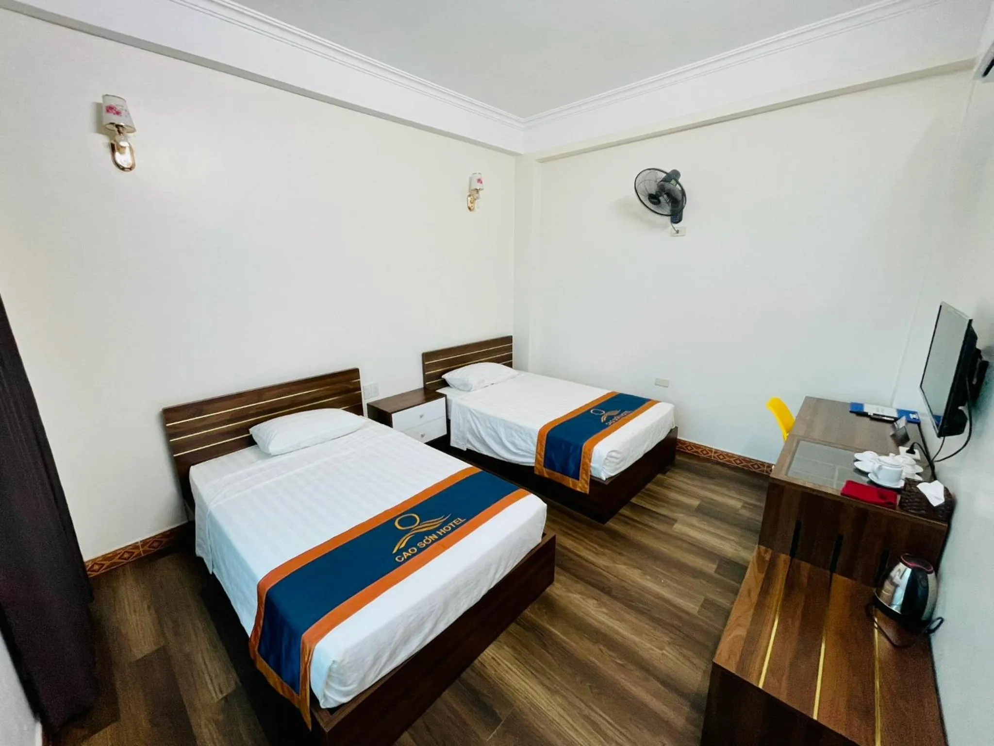 Bed in Khách Sạn Cao Sơn Cẩm Phả