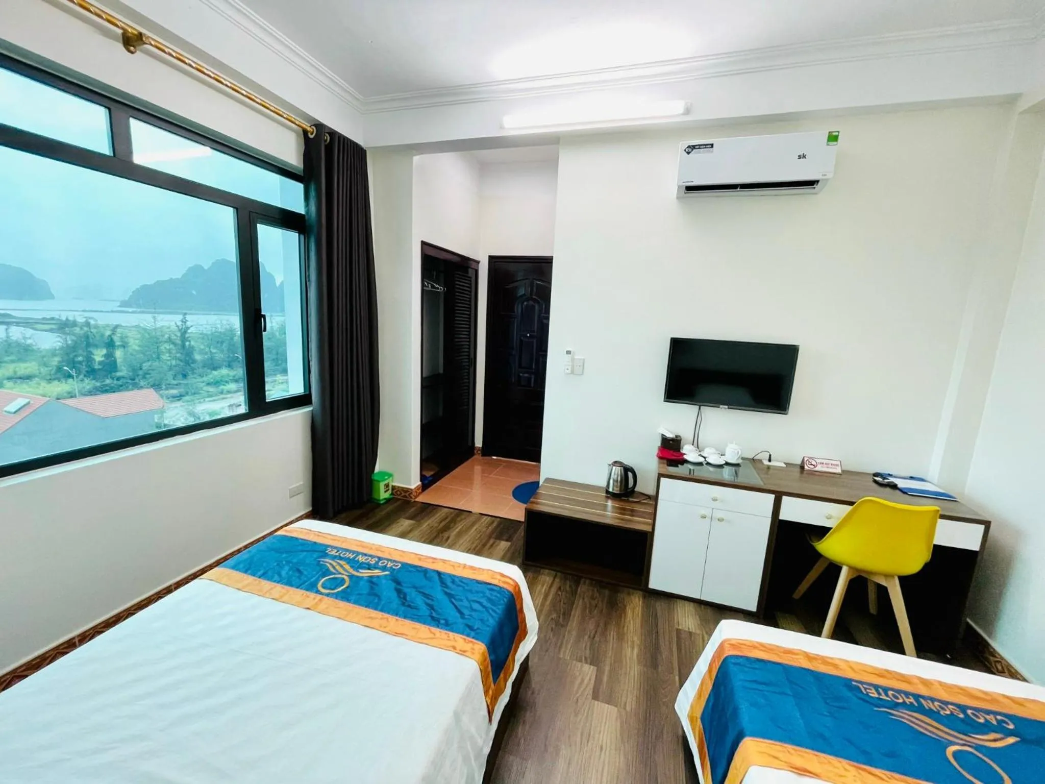 Bed in Khách Sạn Cao Sơn Cẩm Phả