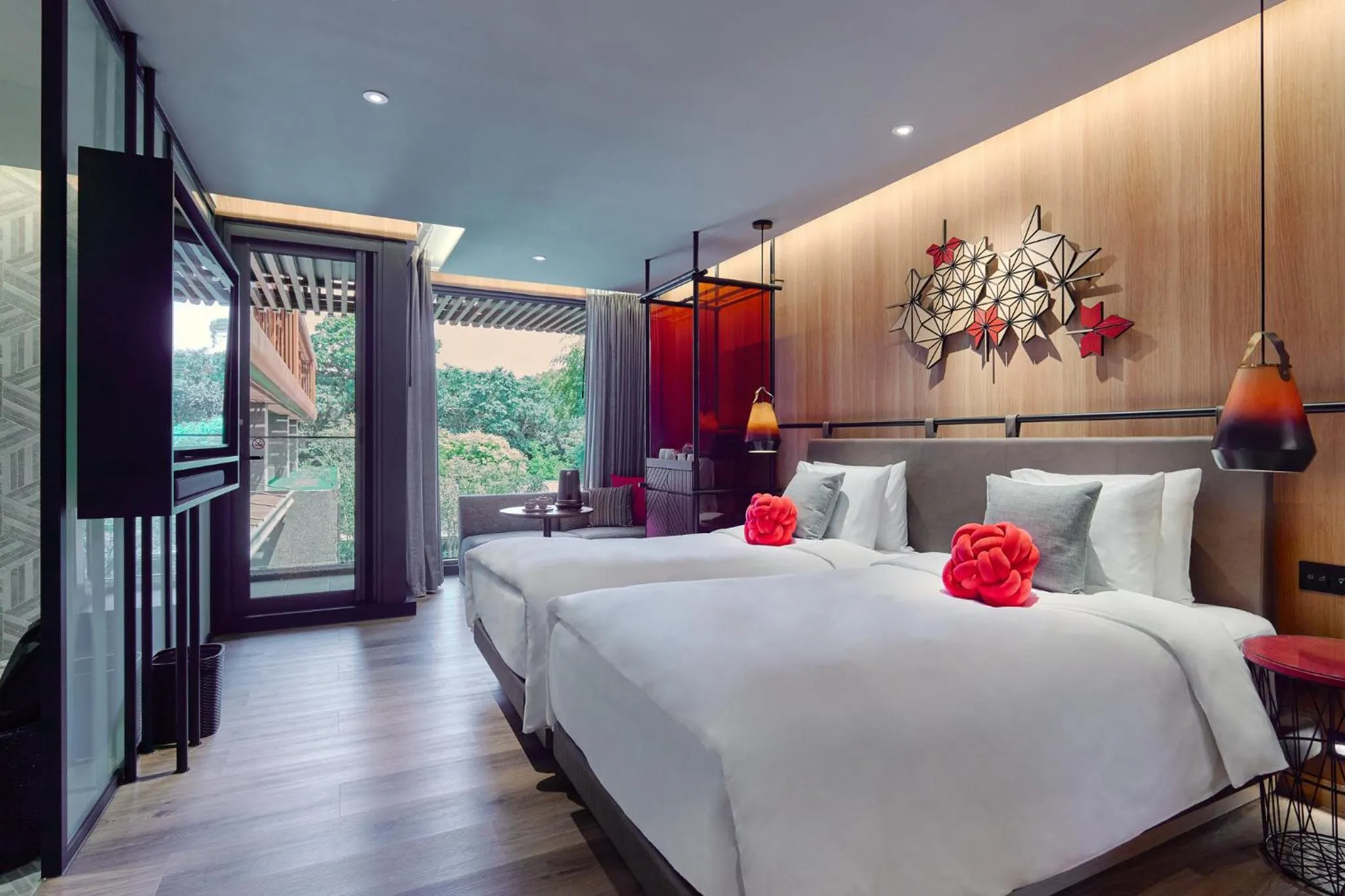Photo of the whole room, Bed in Hotel Indigo Alishan by IHG