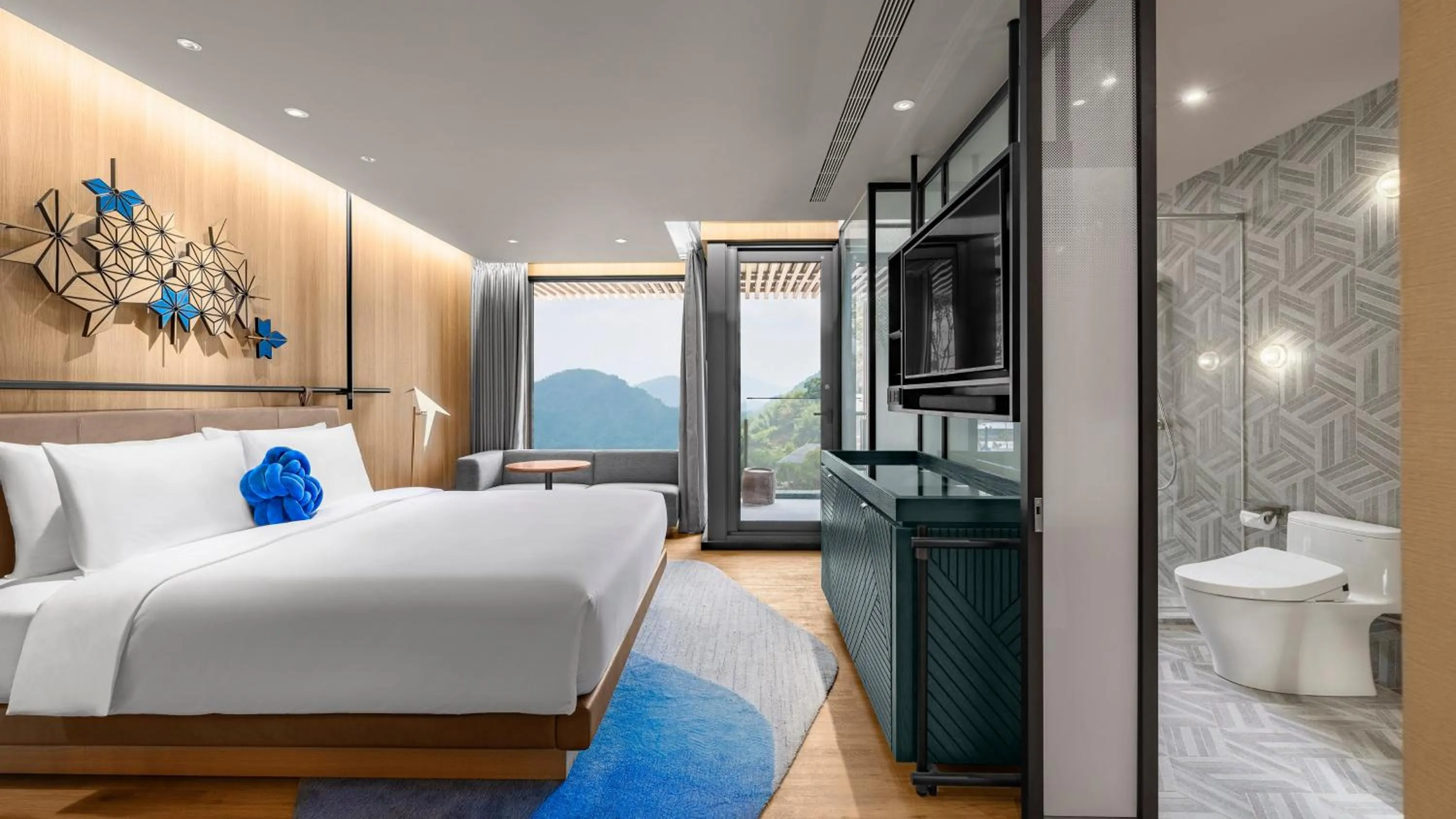 Photo of the whole room, Bed in Hotel Indigo Alishan by IHG