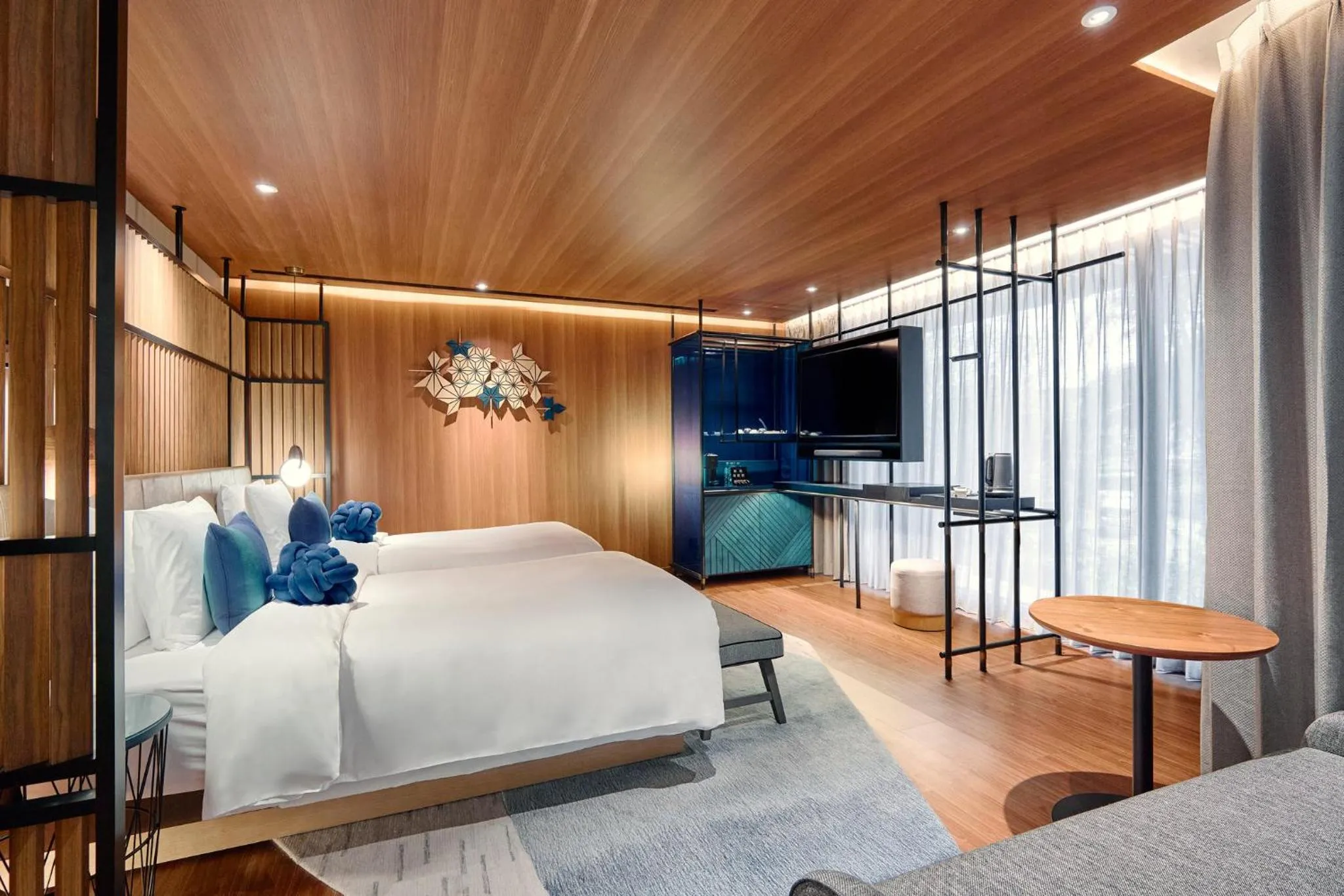 Photo of the whole room, Bed in Hotel Indigo Alishan by IHG