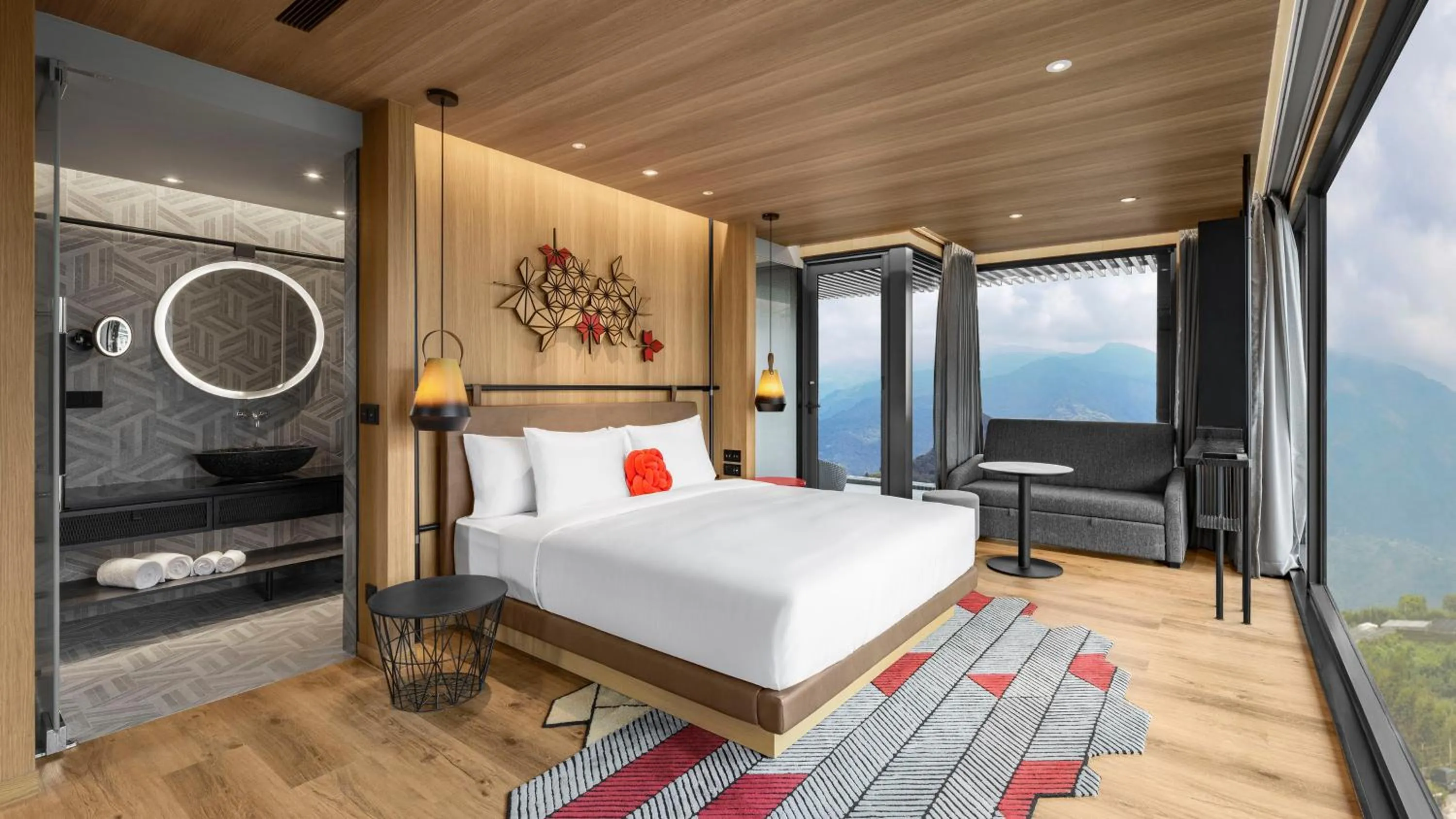 Photo of the whole room, Bed in Hotel Indigo Alishan by IHG