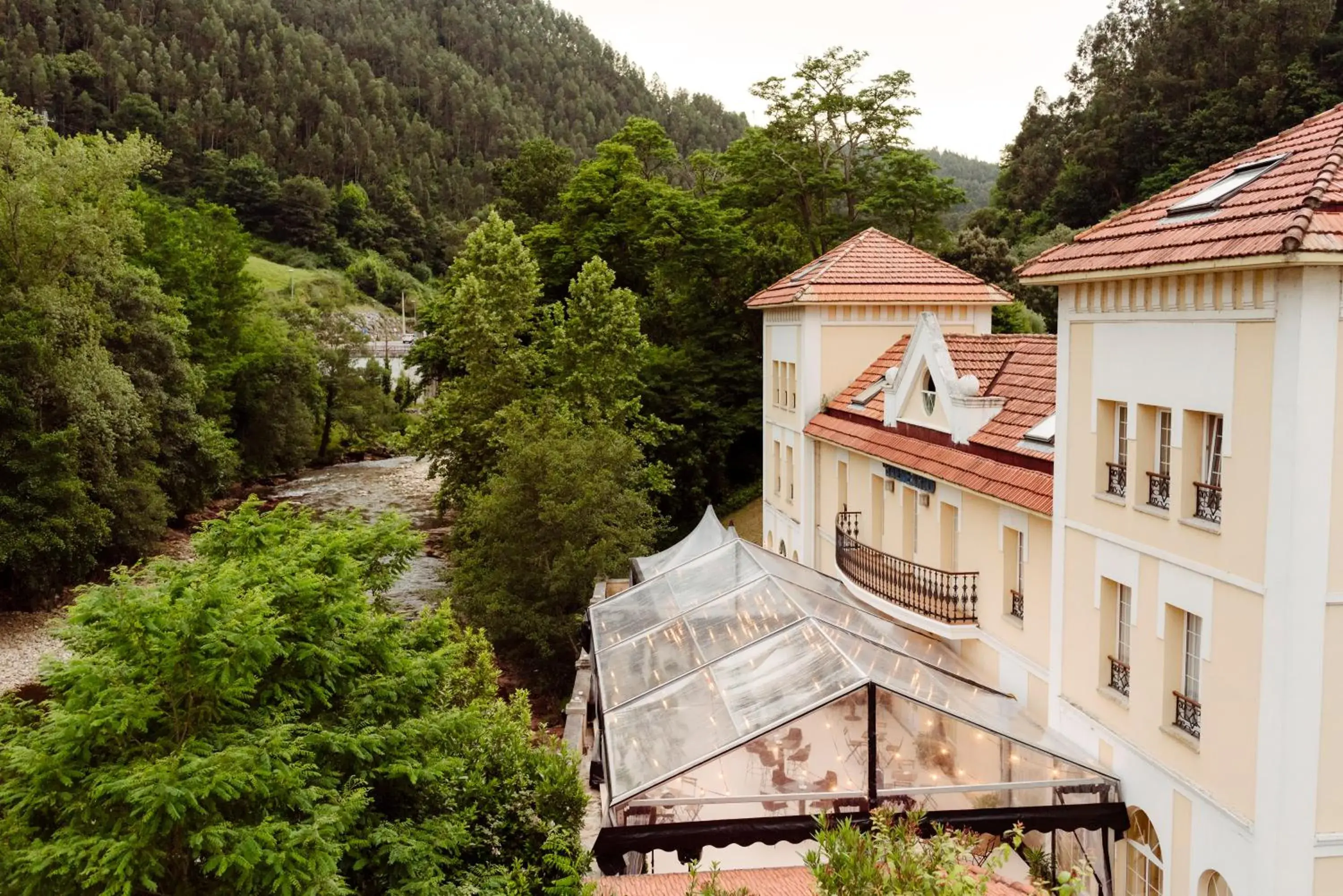River view in Gran Hotel Balneario De Puente Viesgo River view in Gran Hotel Balneario De Puente Viesgo