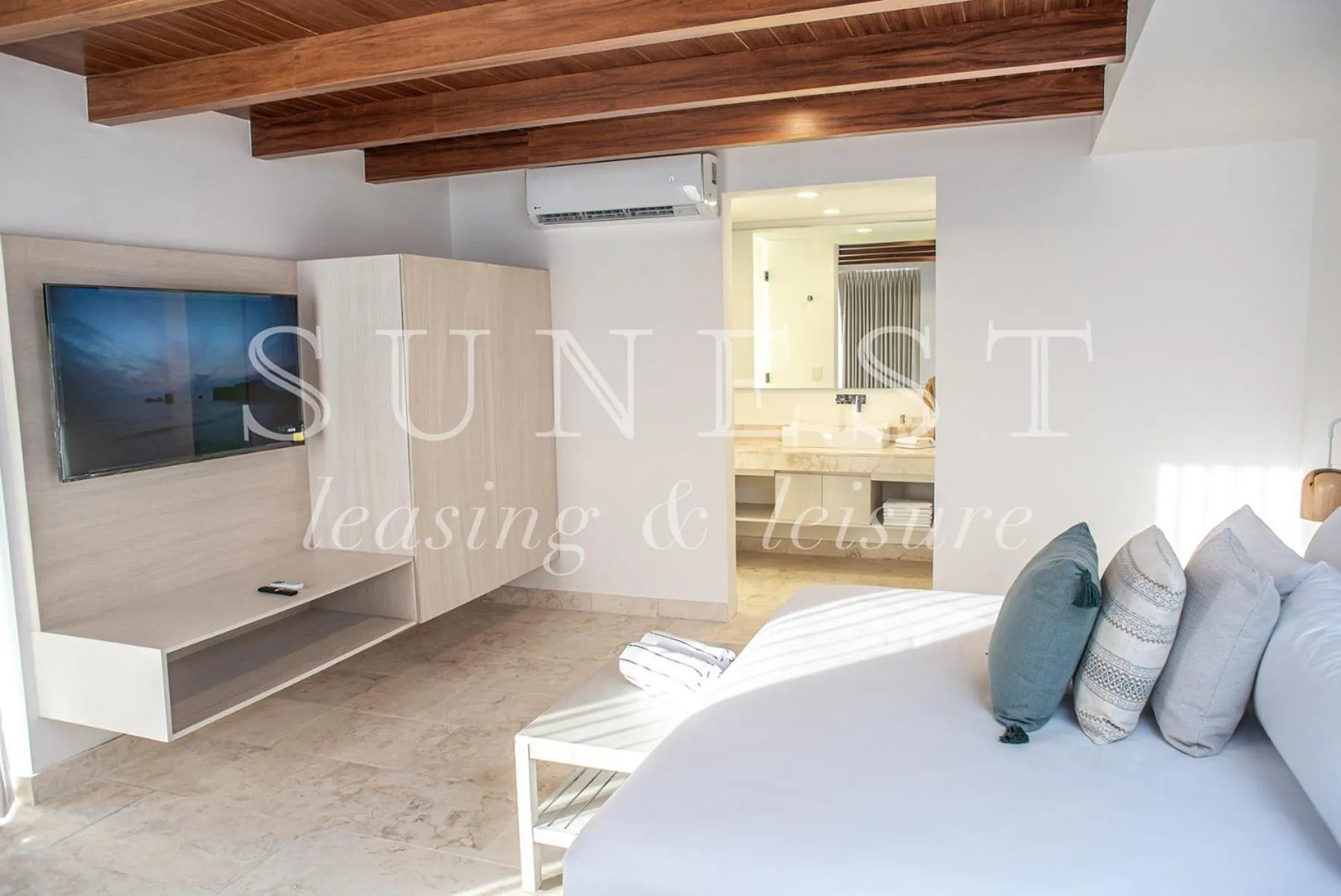 Bathroom, Bed in Hunab Tulum