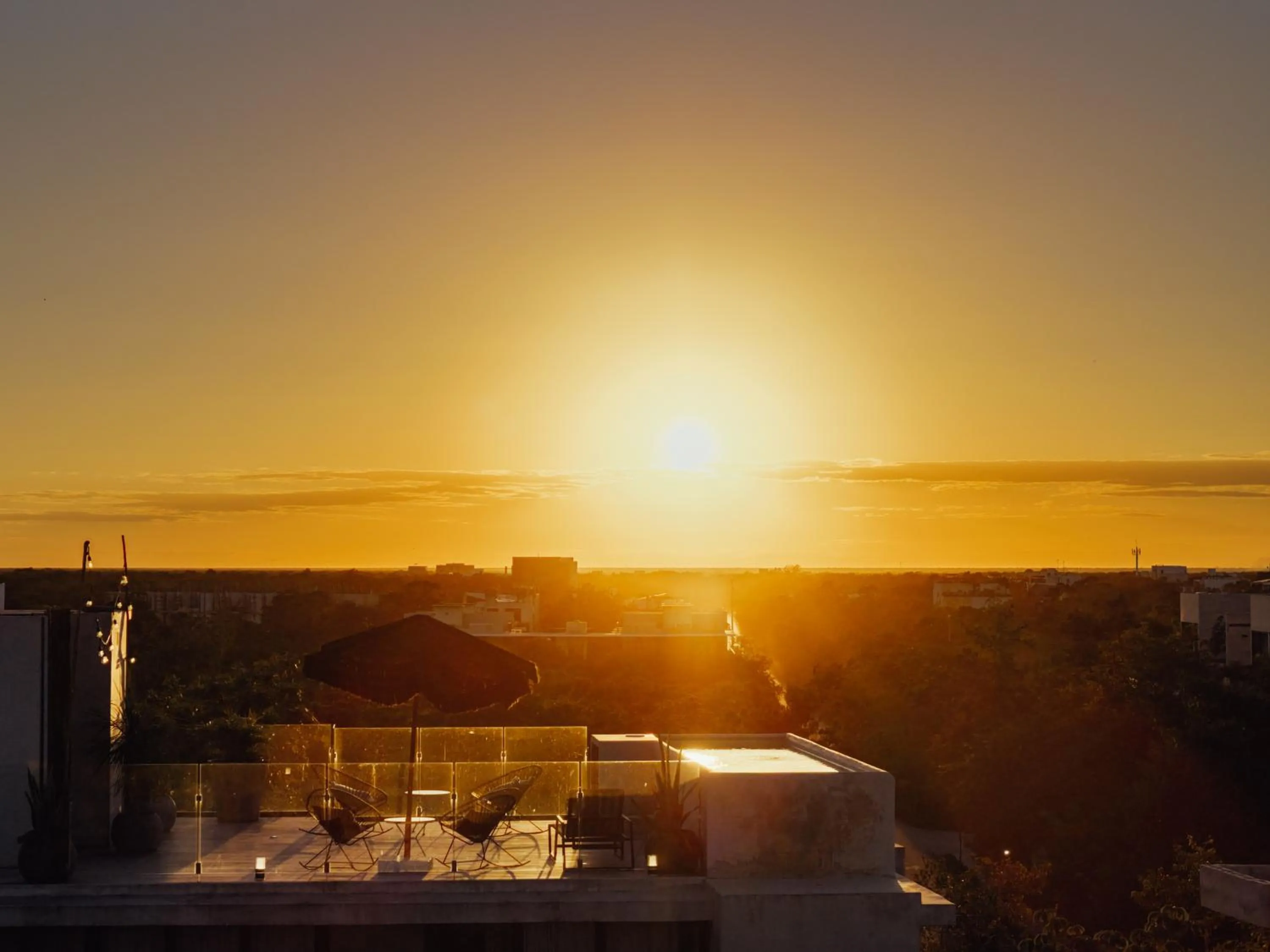 Sunset in NAJ Boutique Hotel - Aldea Zama