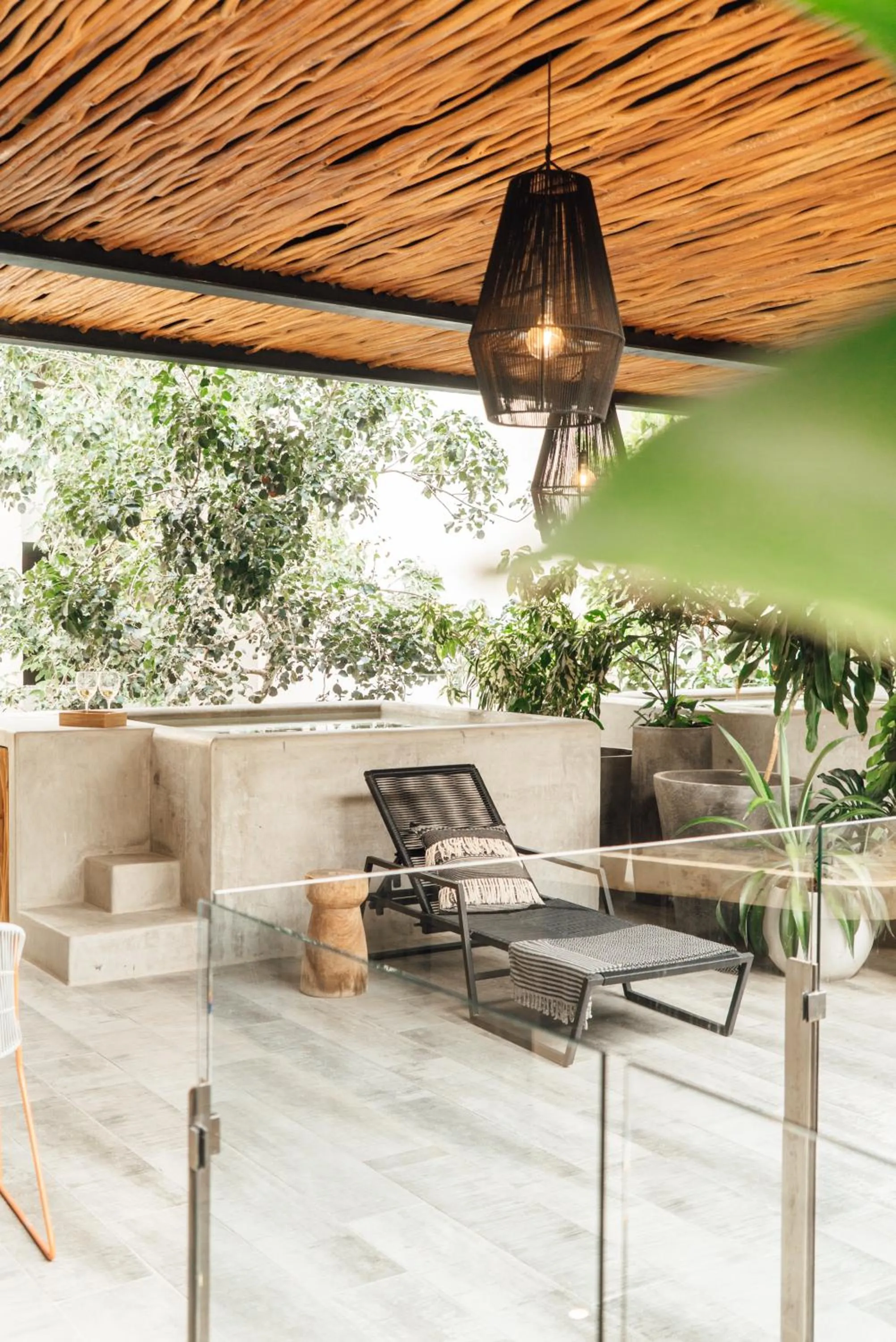 Pool view in NAJ Boutique Hotel - Aldea Zama