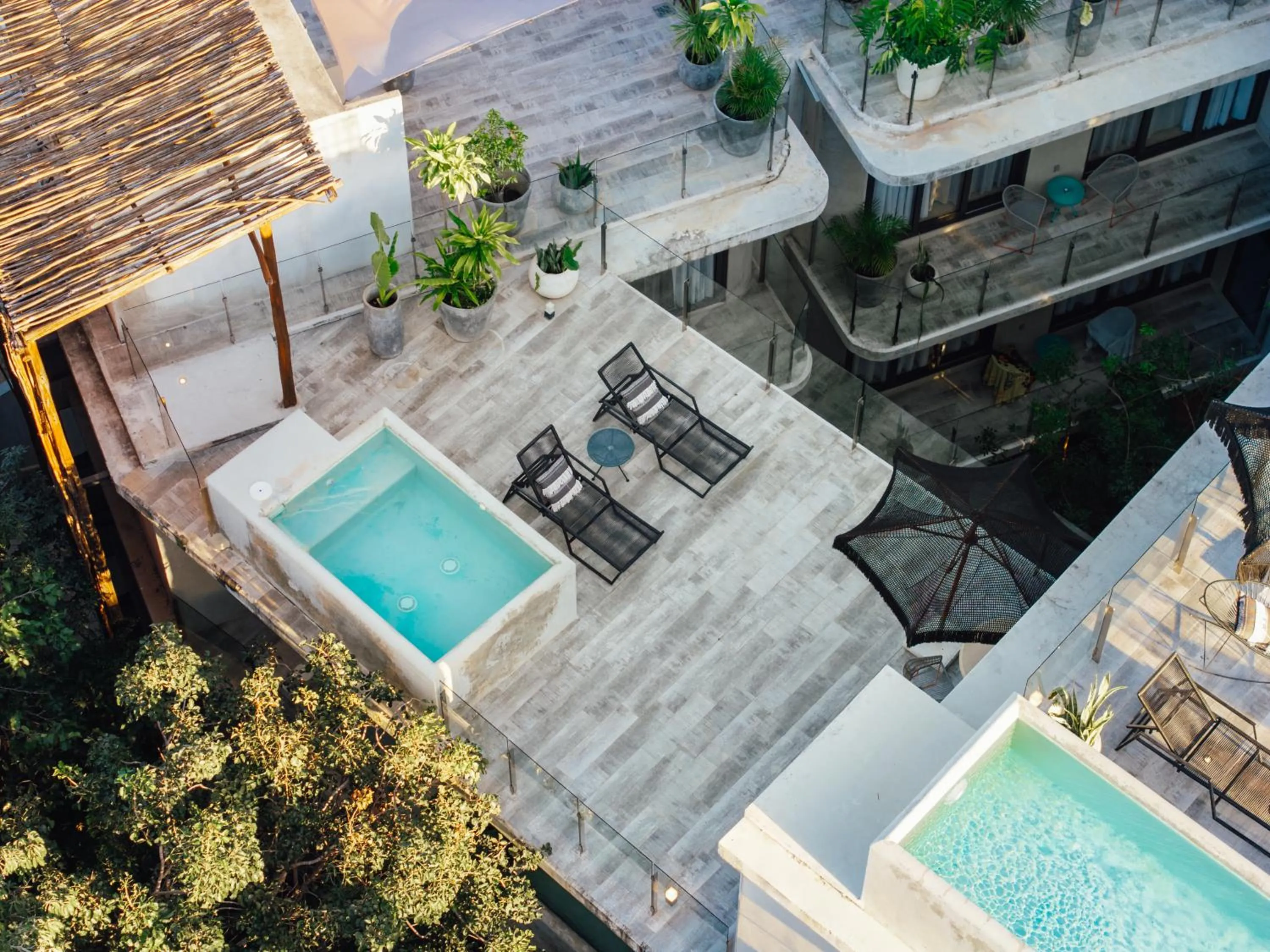 Pool view in NAJ Boutique Hotel - Aldea Zama