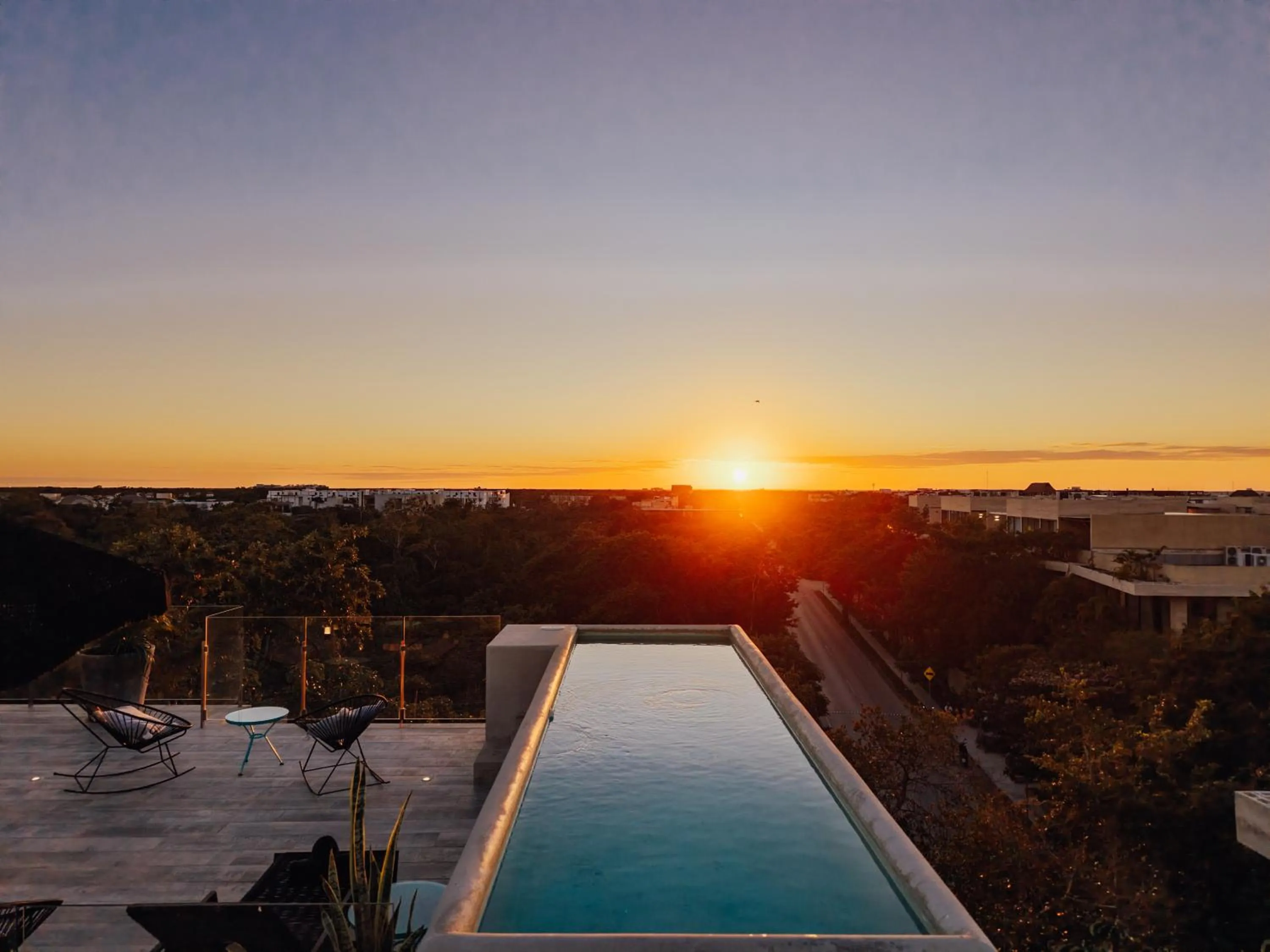 Pool view in NAJ Boutique Hotel - Aldea Zama