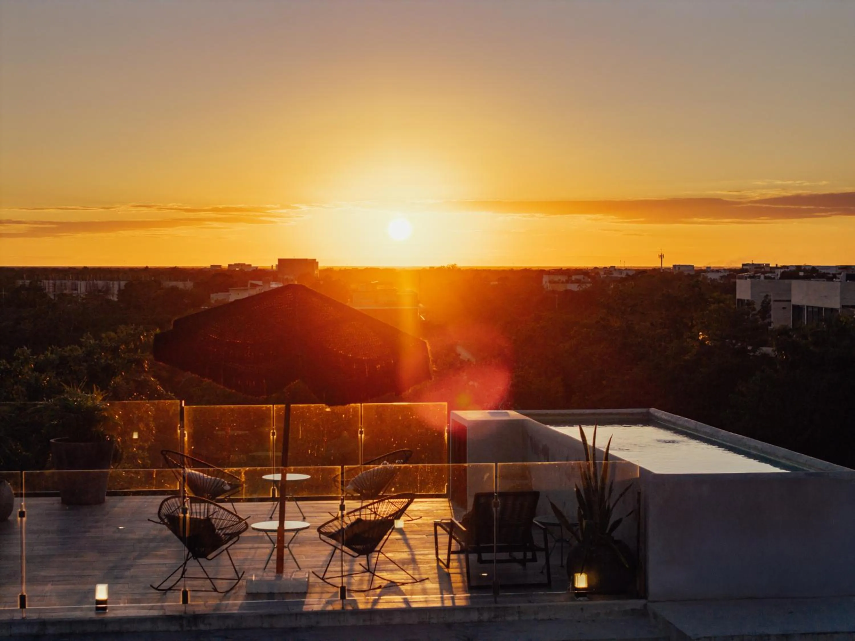 Sunset in NAJ Boutique Hotel - Aldea Zama