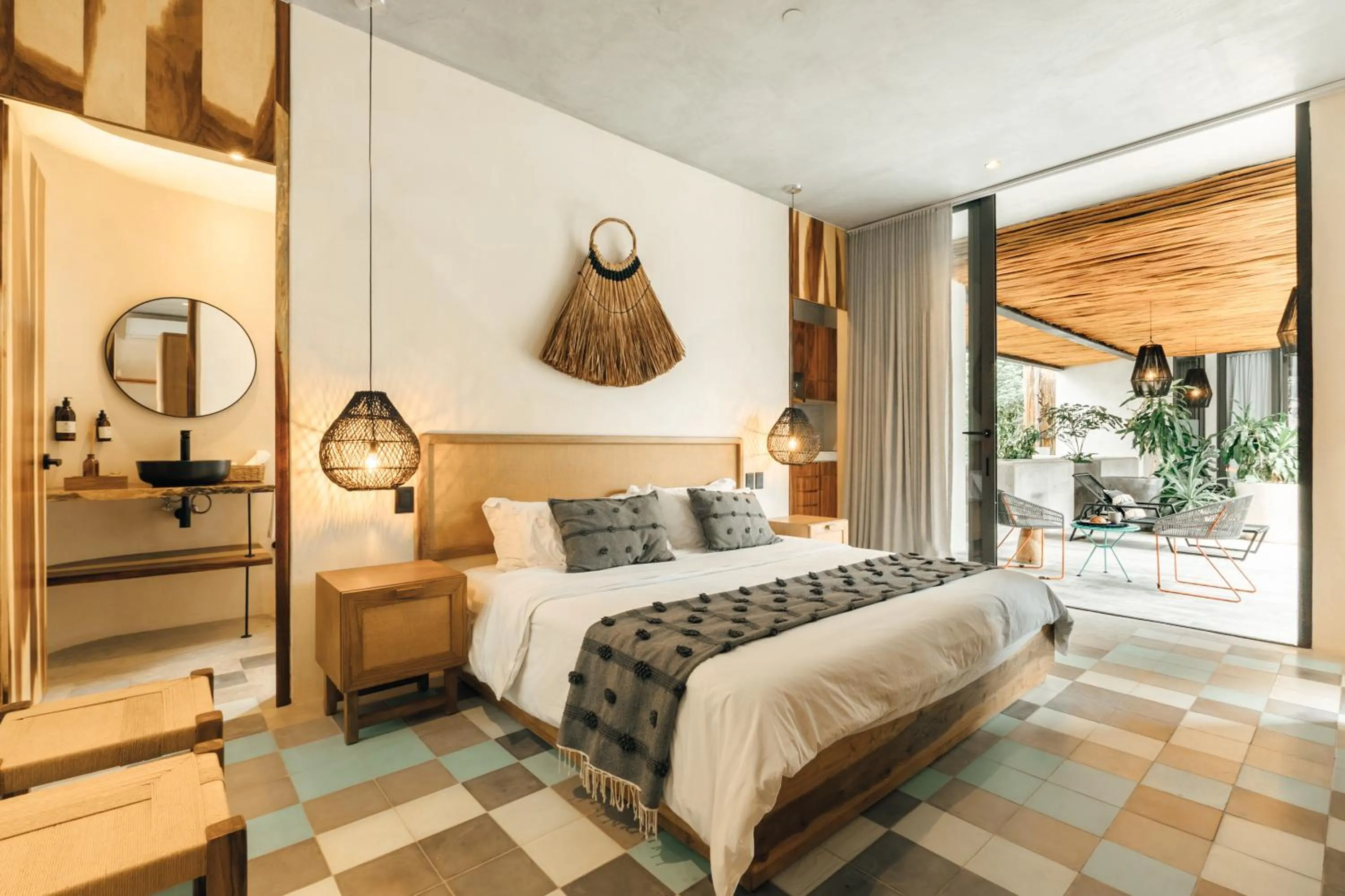 Bedroom, Bed in NAJ Boutique Hotel - Aldea Zama