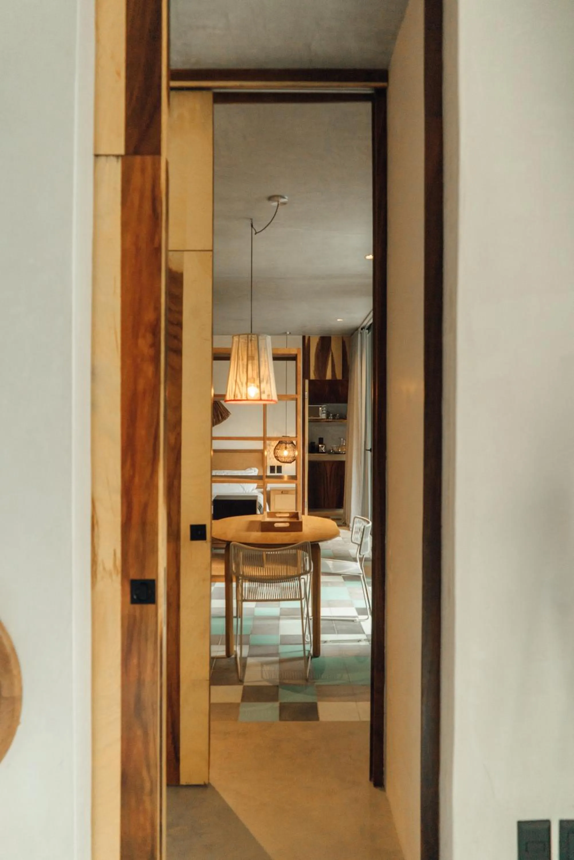 Dining area, Bed in NAJ Boutique Hotel - Aldea Zama