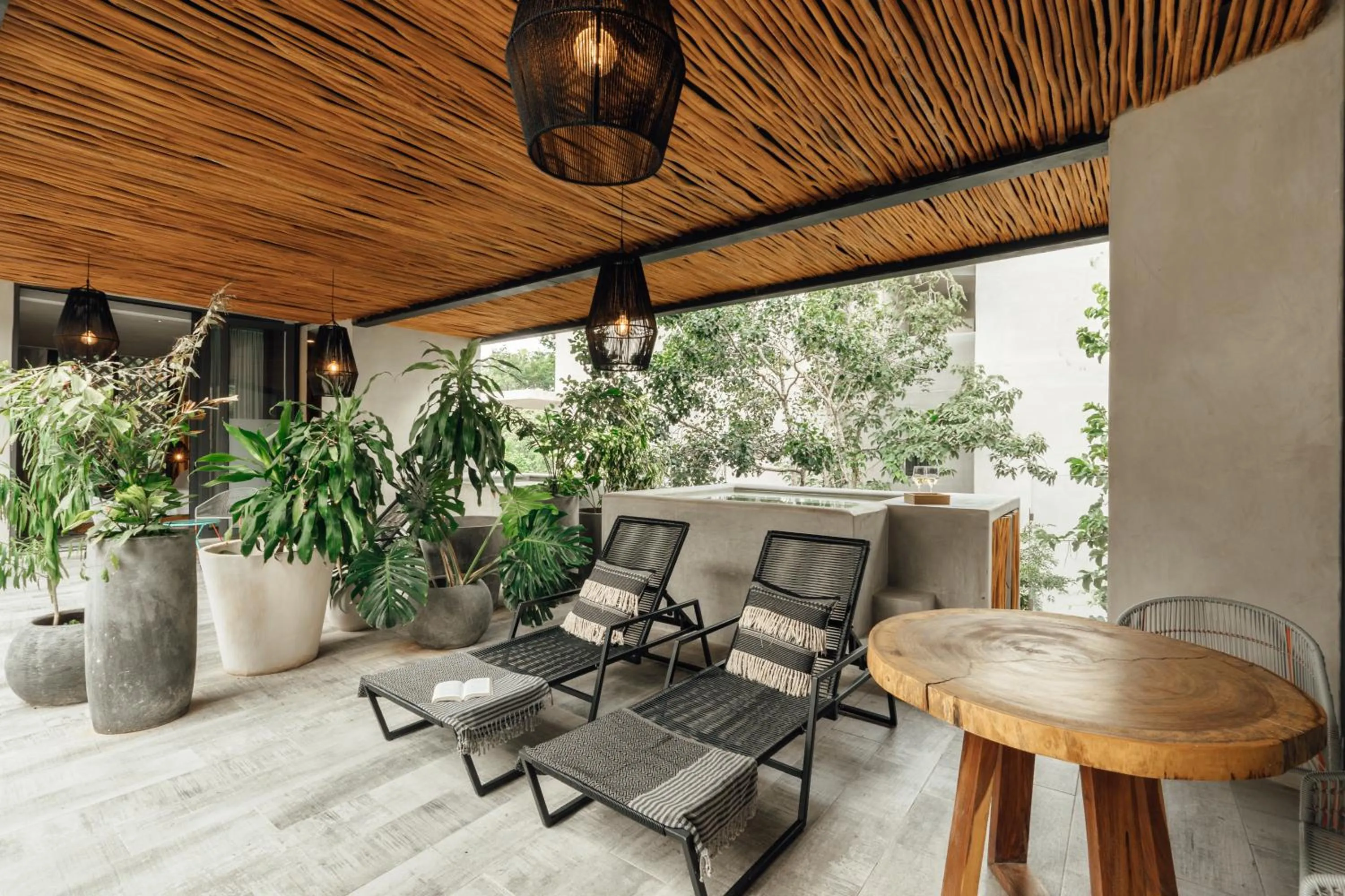 Garden view in NAJ Boutique Hotel - Aldea Zama