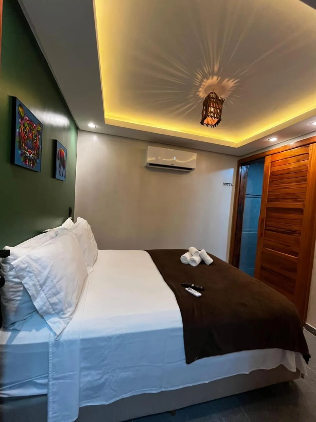 Bed in Milos Hotel Icaraizinho