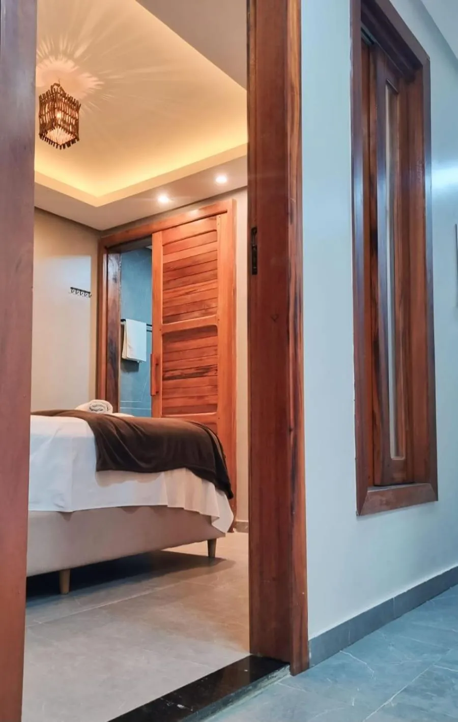 Bed in Milos Hotel Icaraizinho