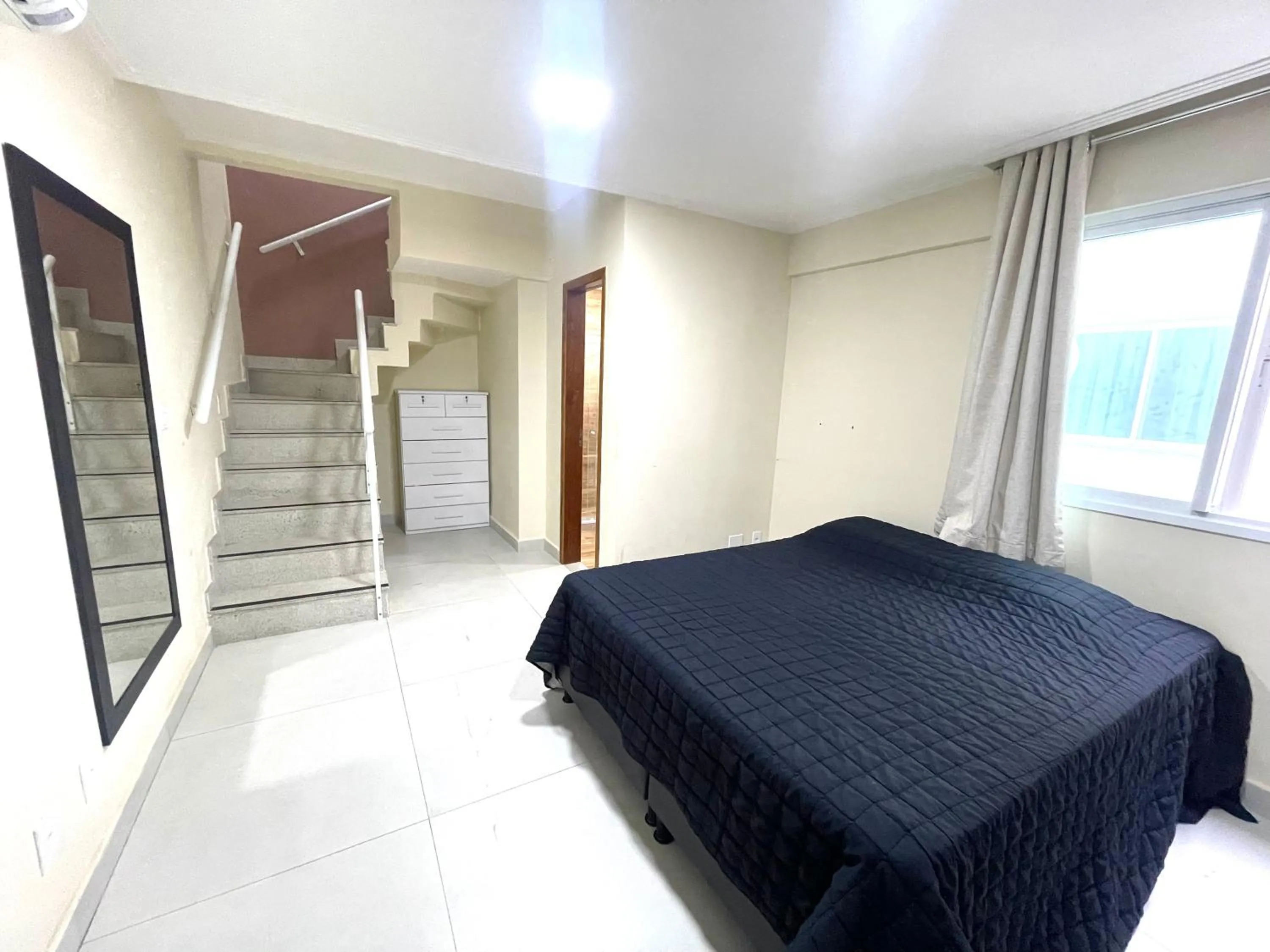 Bed in Eu Amo Arraial Hospedagem - Cobertura com Jacuzzi Praia Grande